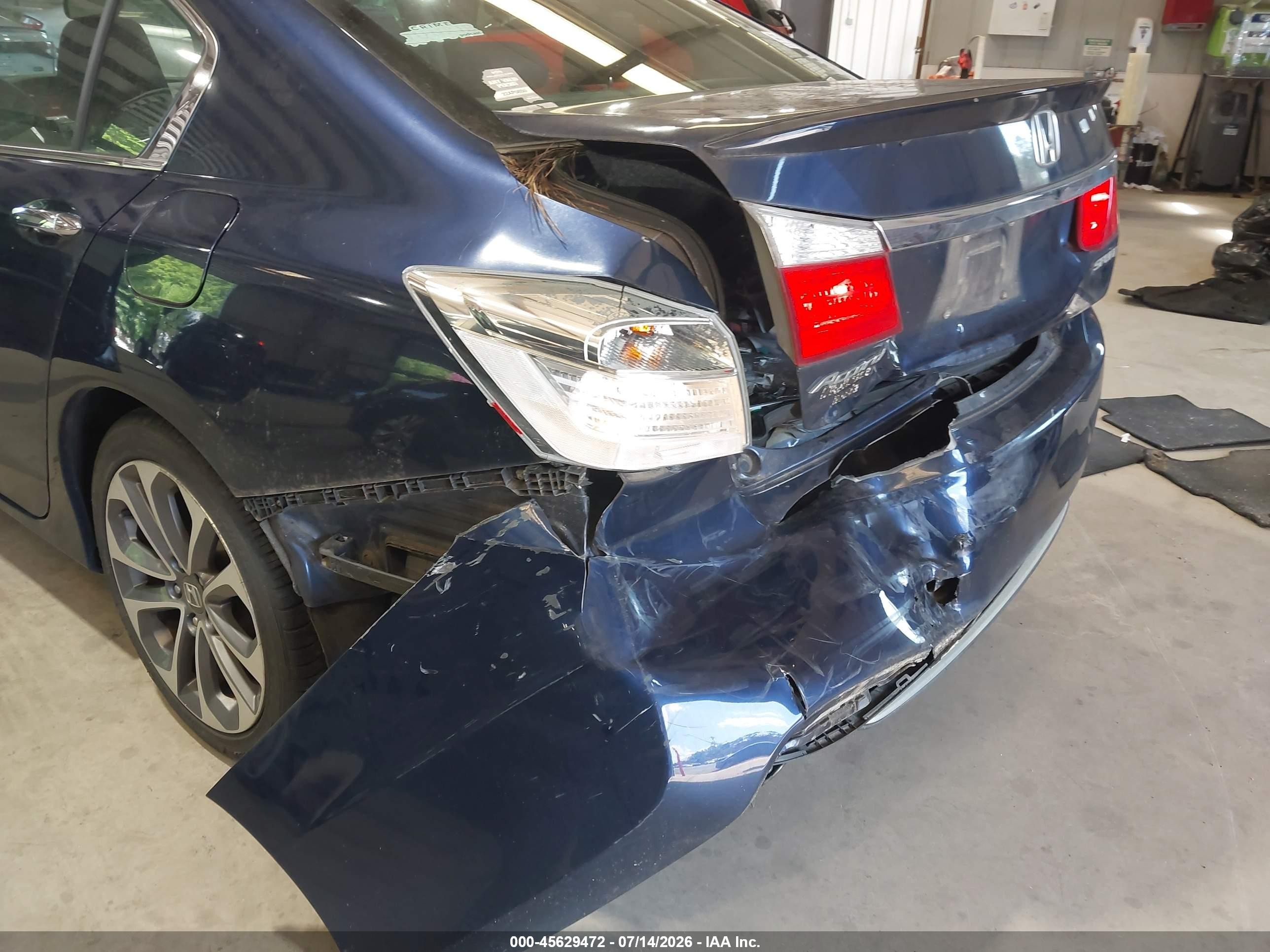 2015 Honda Accord Sport Blue vin: 1HGCR2F53FA134295