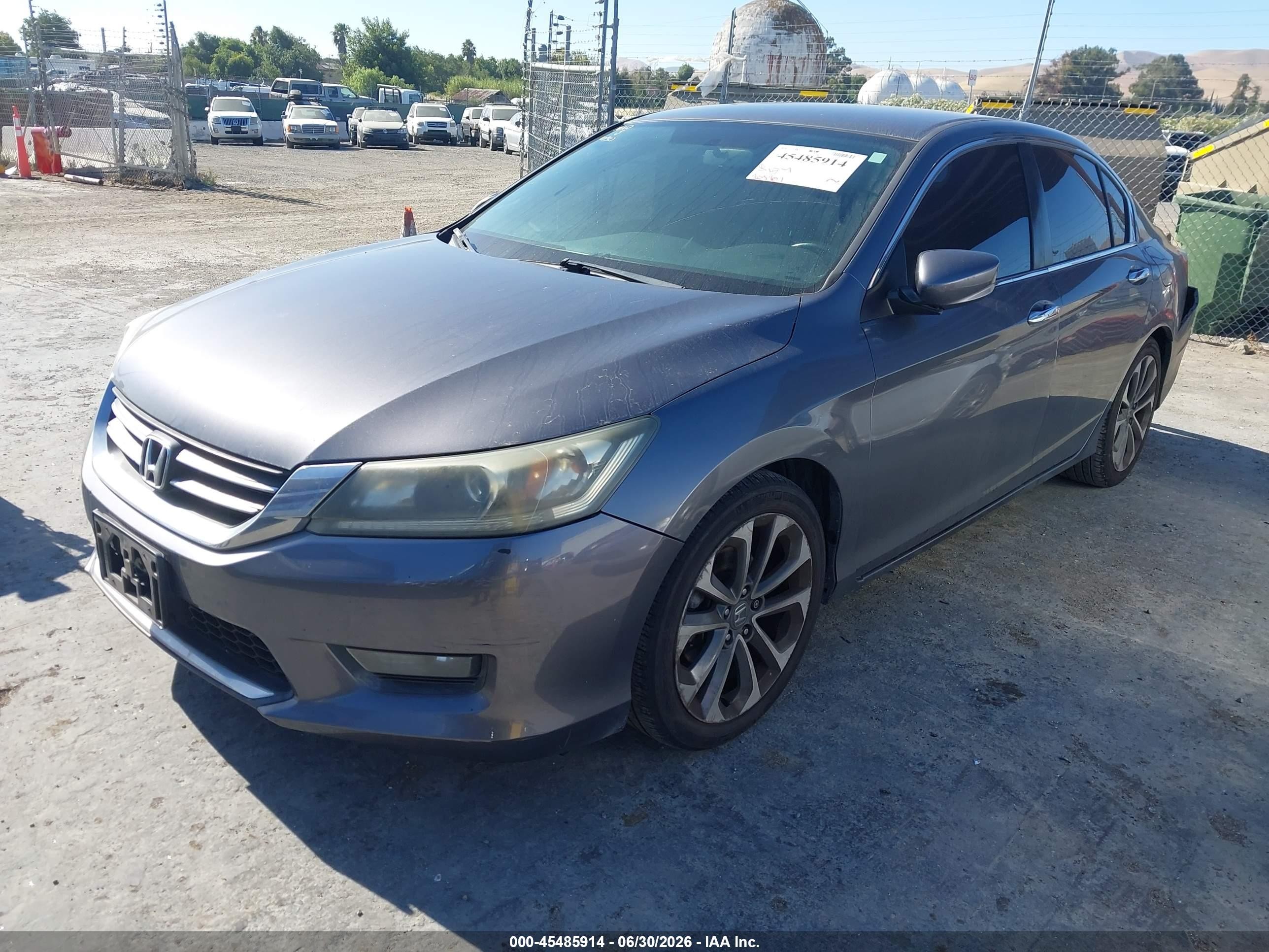 2015 Honda Accord Sport Gray vin: 1HGCR2F53FA148889
