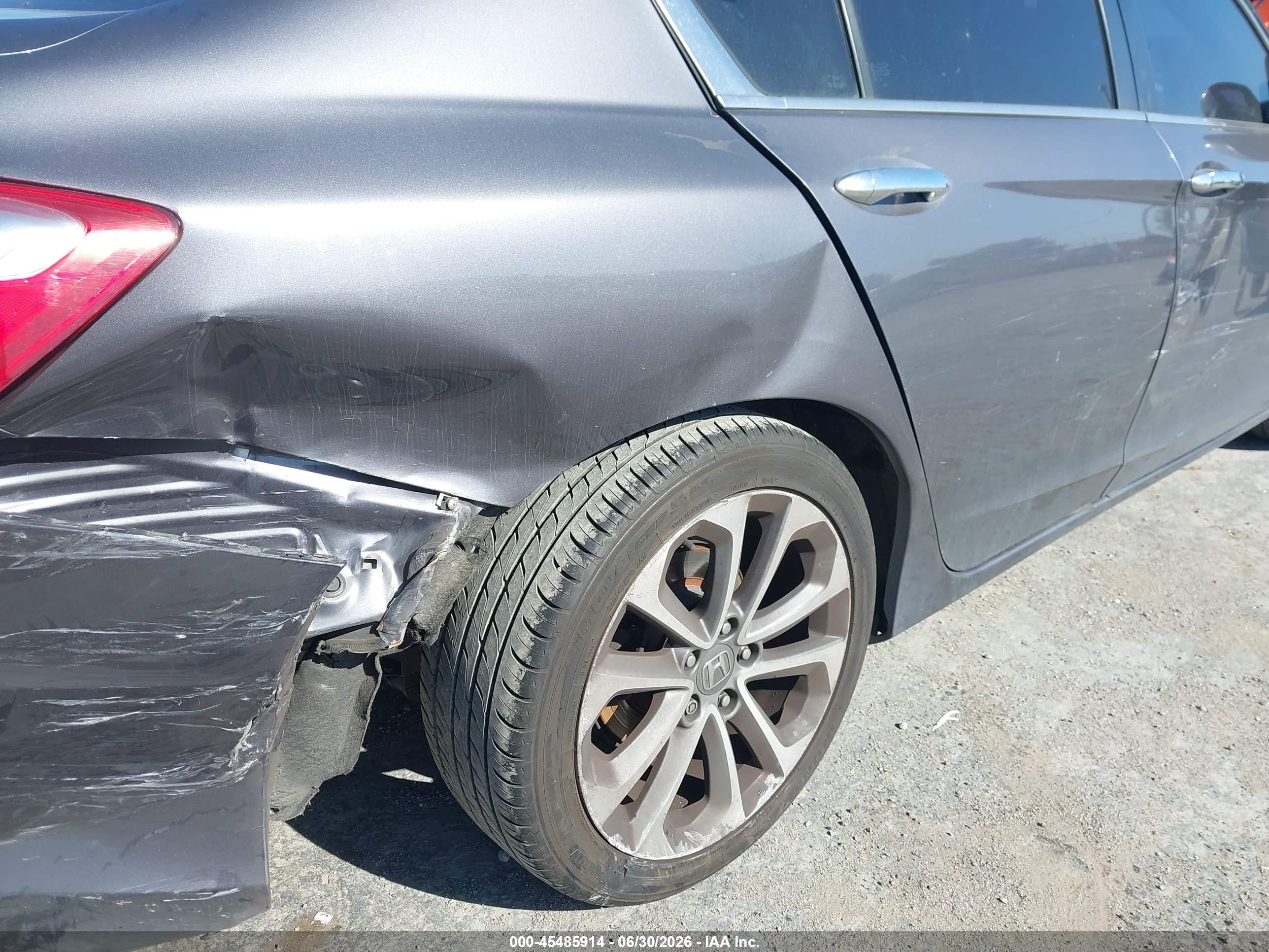 2015 Honda Accord Sport Gray vin: 1HGCR2F53FA148889