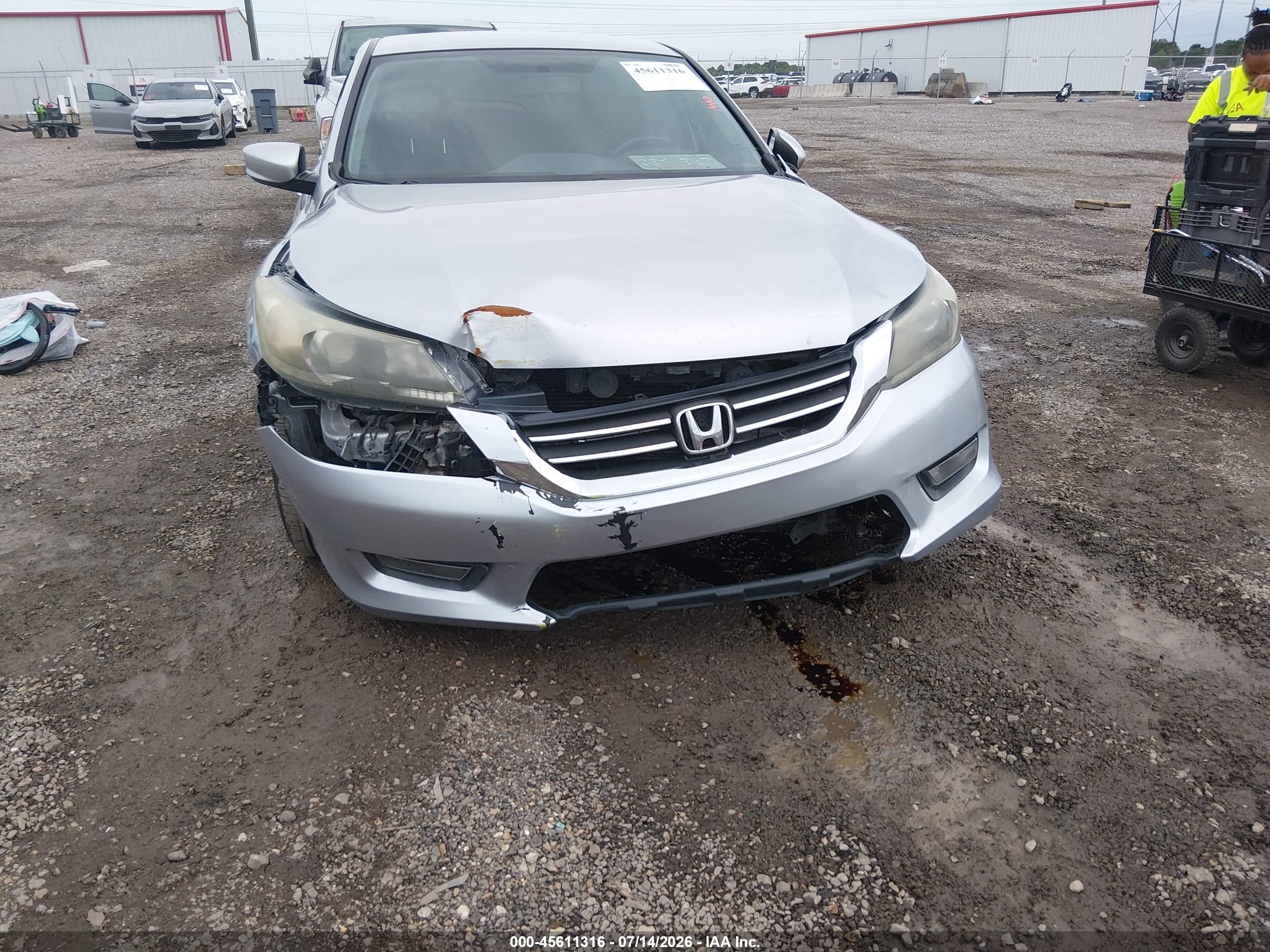 2015 Honda Accord Sport Silver vin: 1HGCR2F53FA186784