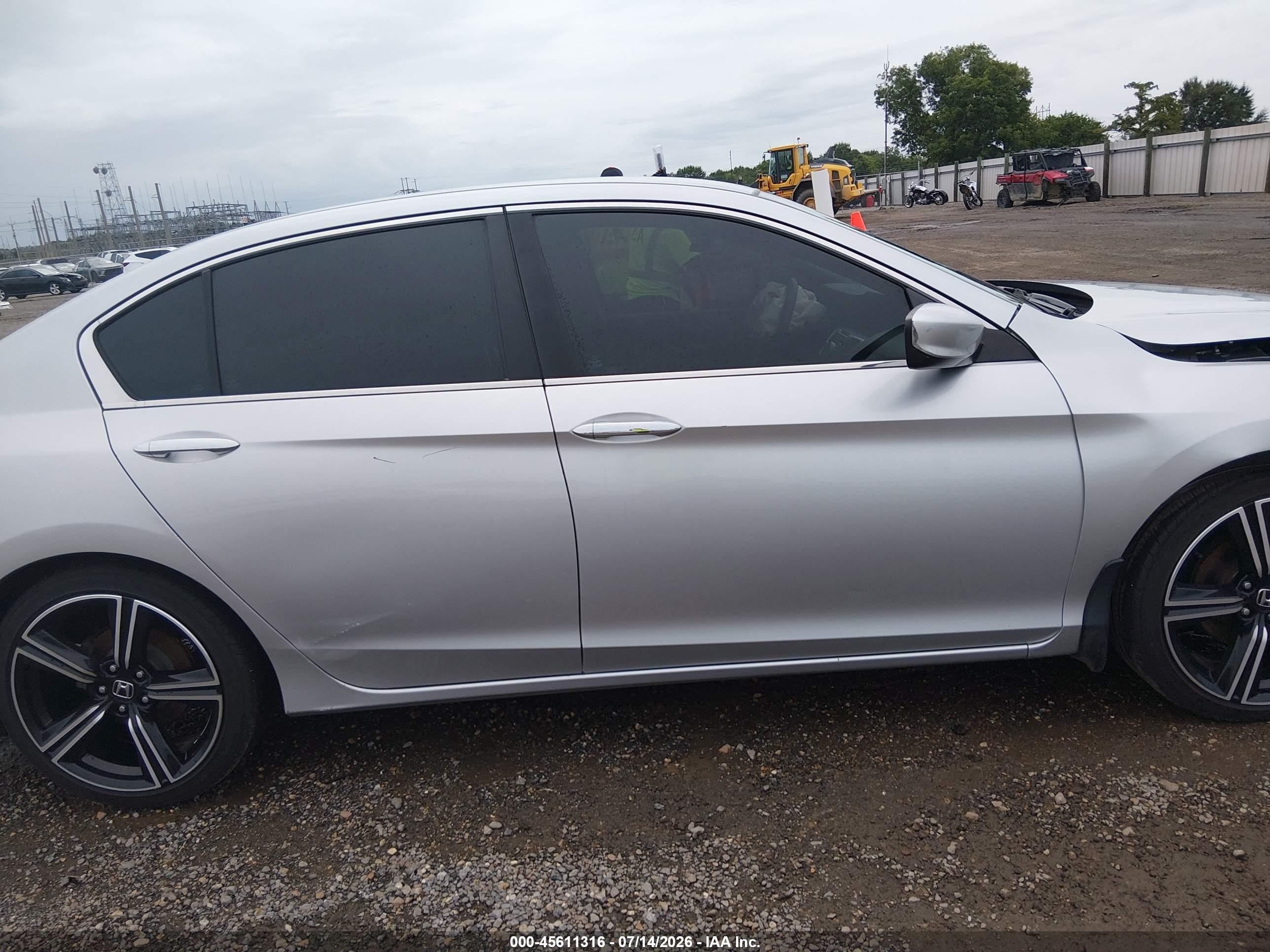 2015 Honda Accord Sport Silver vin: 1HGCR2F53FA186784