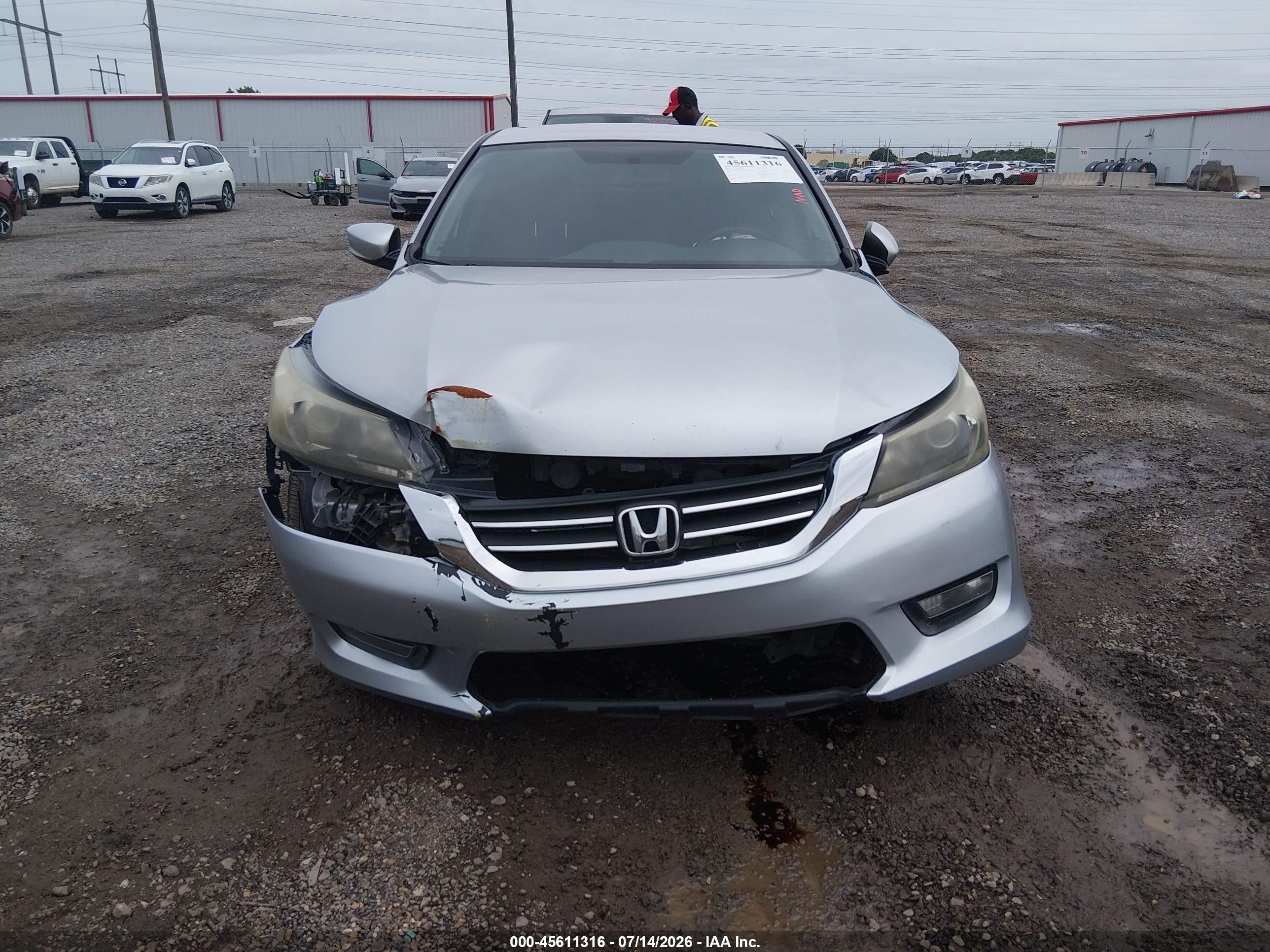 2015 Honda Accord Sport Silver vin: 1HGCR2F53FA186784