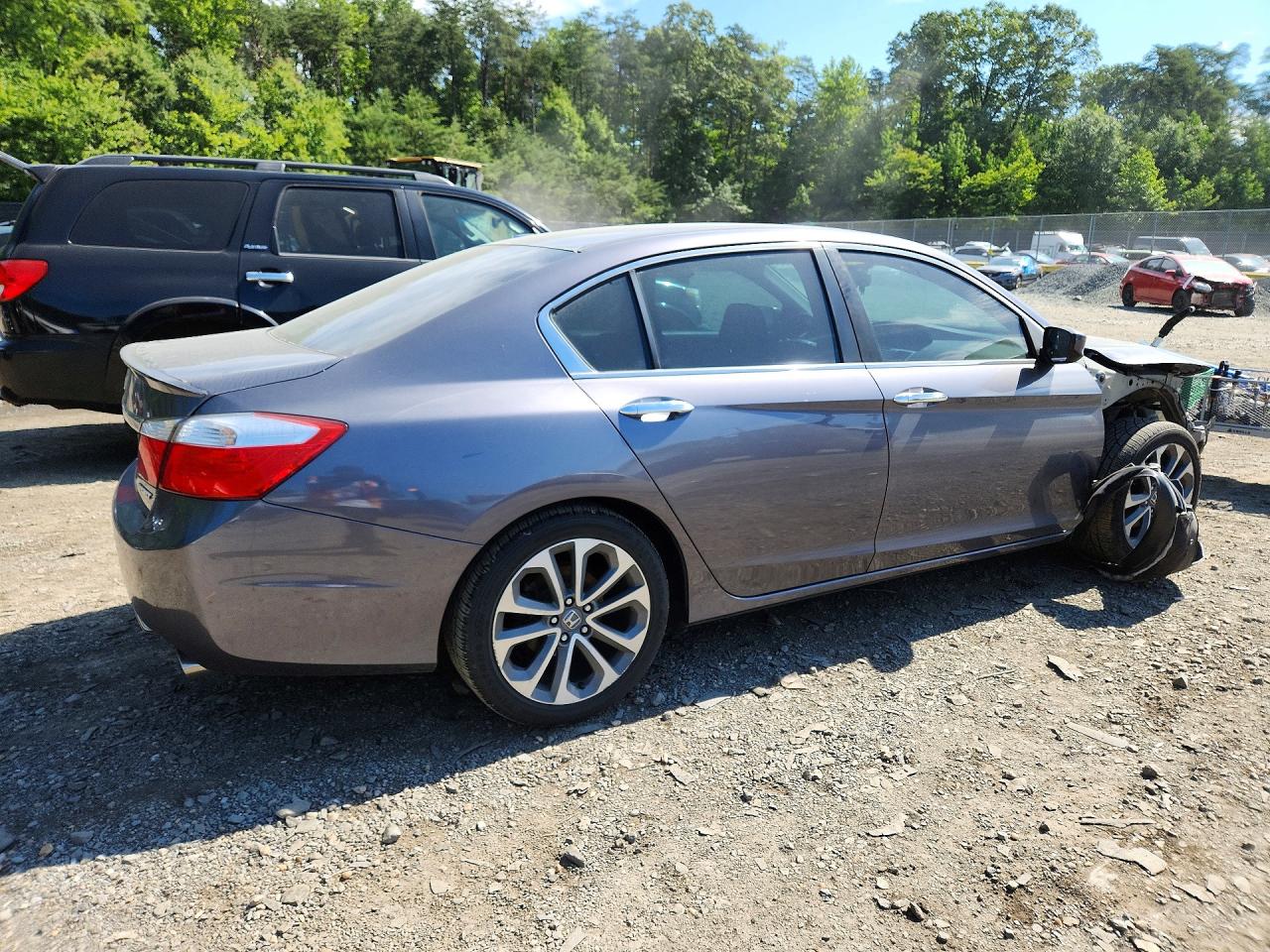 2015 Honda Accord Sport Gray vin: 1HGCR2F53FA234297
