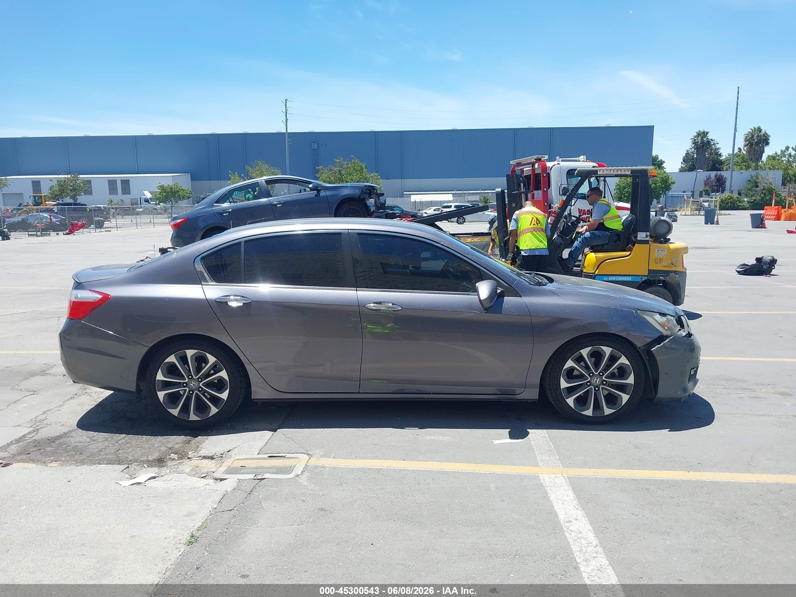 2015 Honda Accord Sport Gray vin: 1HGCR2F53FA236566