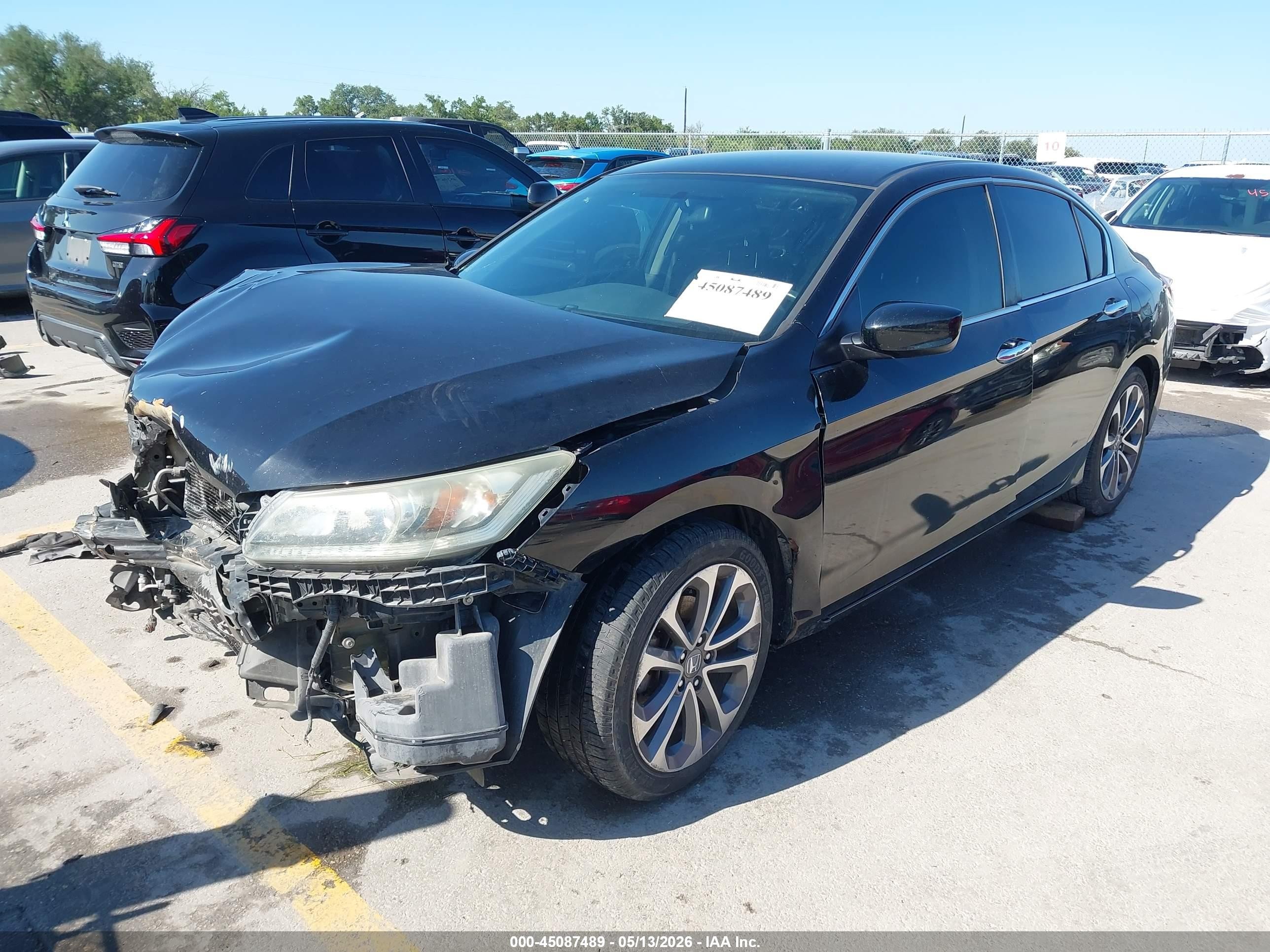 2015 Honda Accord Sport Black vin: 1HGCR2F53FA242528