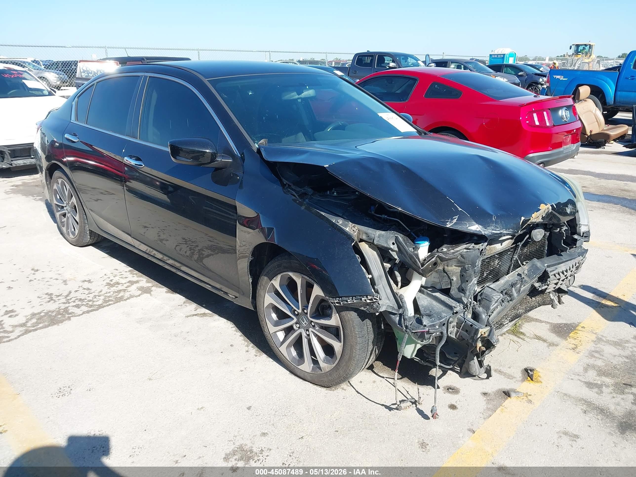 2015 Honda Accord Sport Black vin: 1HGCR2F53FA242528