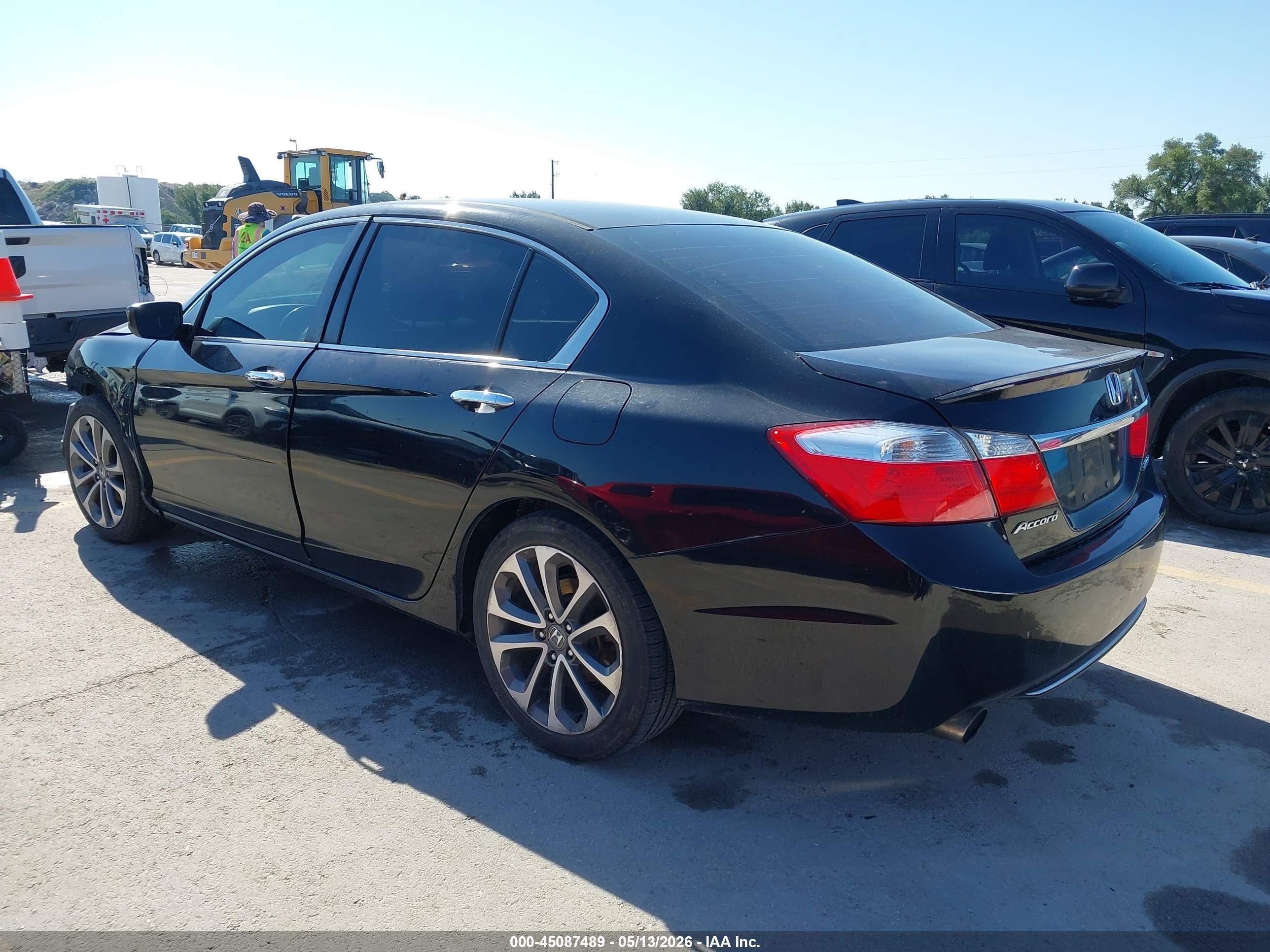 2015 Honda Accord Sport Black vin: 1HGCR2F53FA242528