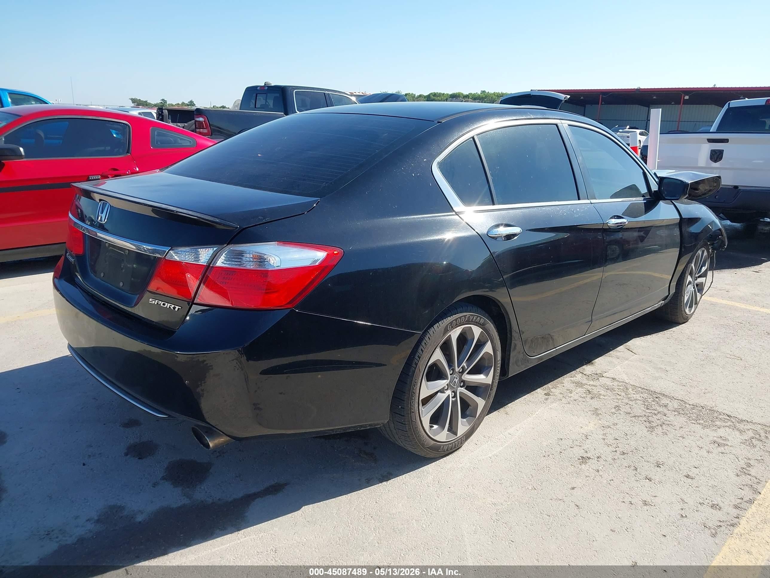 2015 Honda Accord Sport Black vin: 1HGCR2F53FA242528