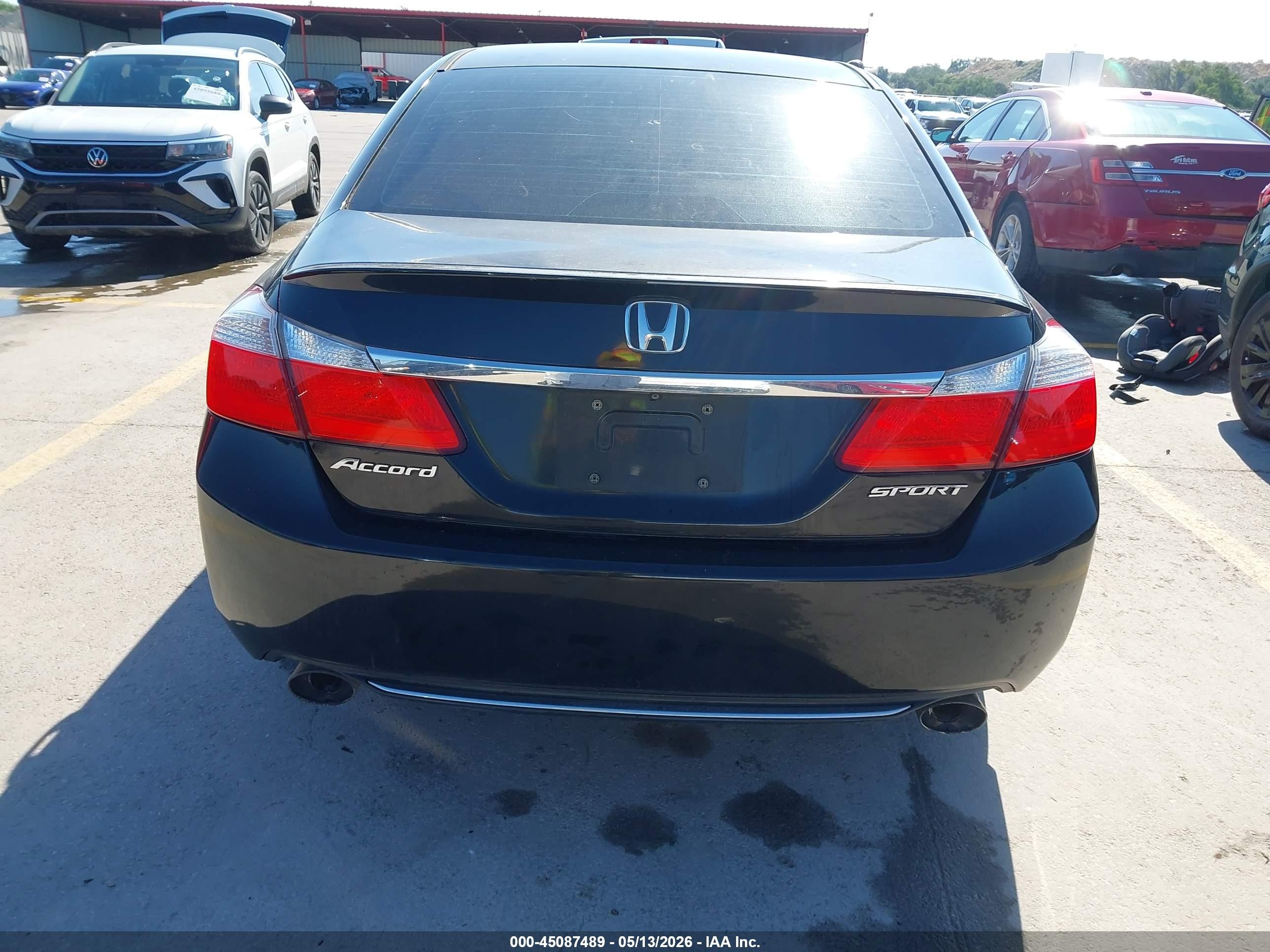 2015 Honda Accord Sport Black vin: 1HGCR2F53FA242528
