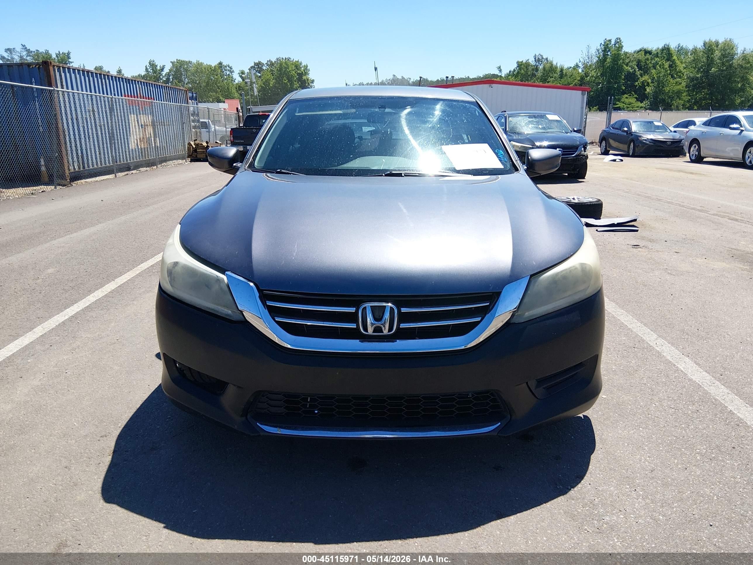 2015 Honda Accord Sport Серый vin: 1HGCR2F53FA257580