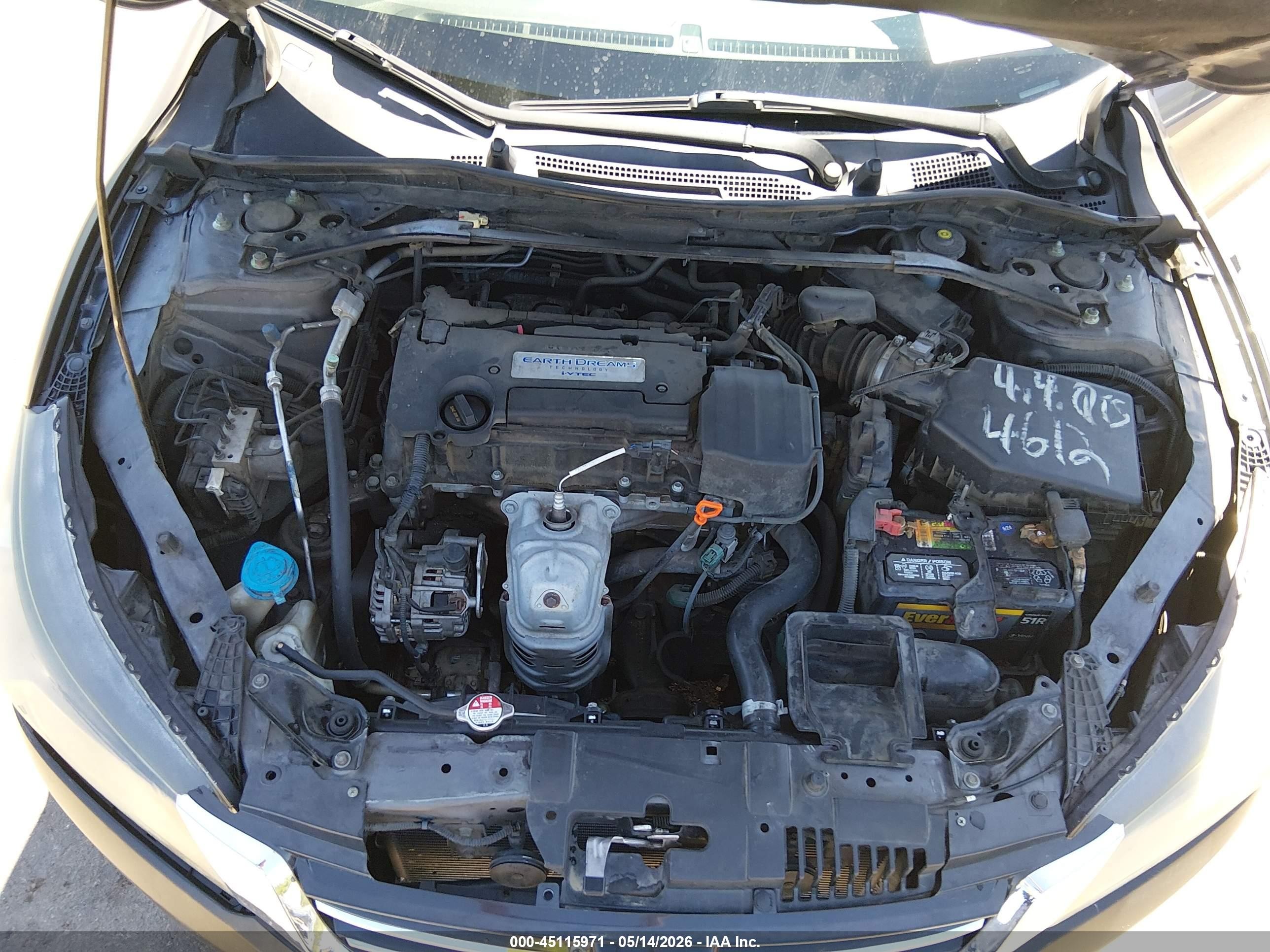 2015 Honda Accord Sport Серый vin: 1HGCR2F53FA257580