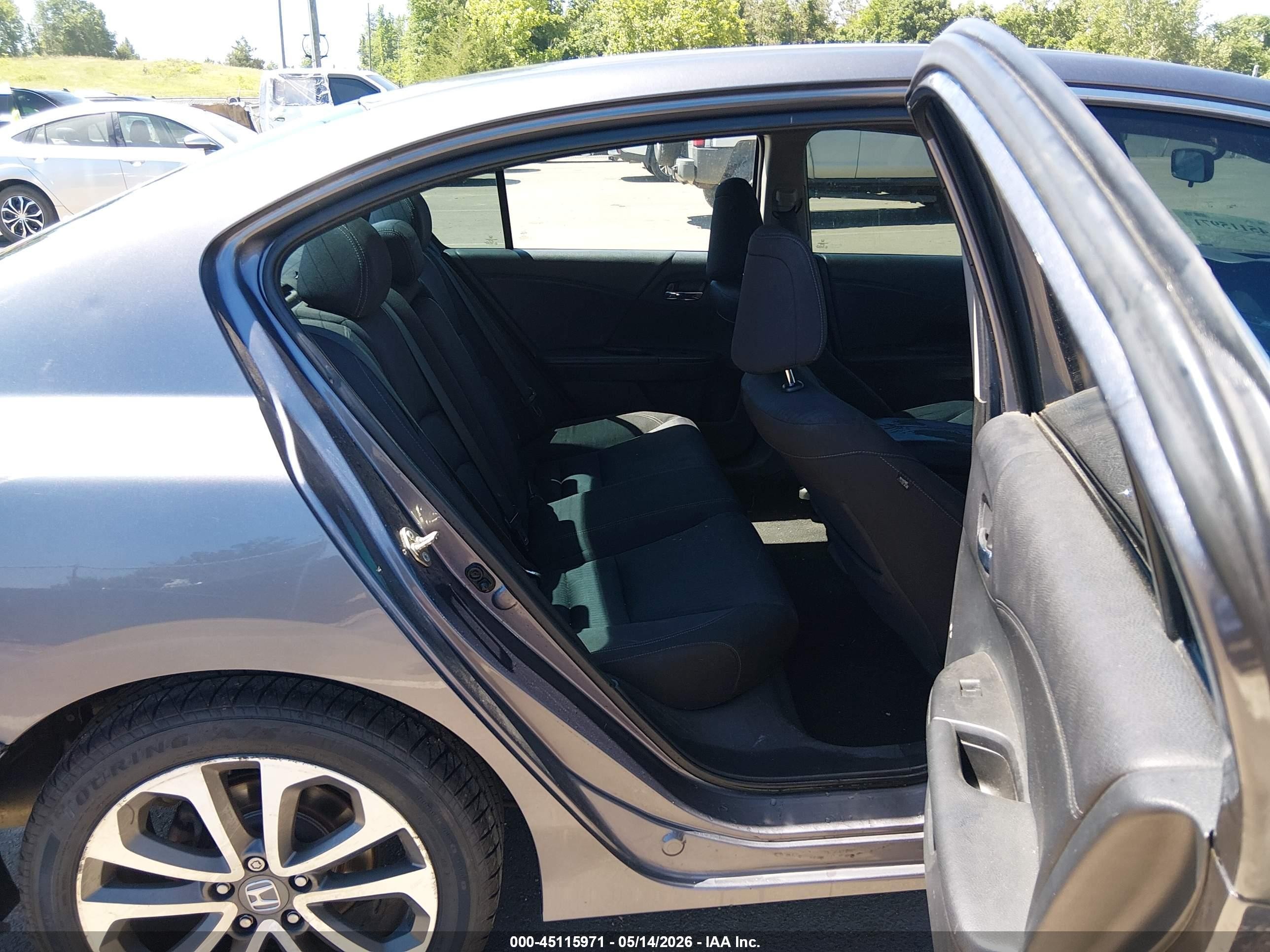 2015 Honda Accord Sport Серый vin: 1HGCR2F53FA257580