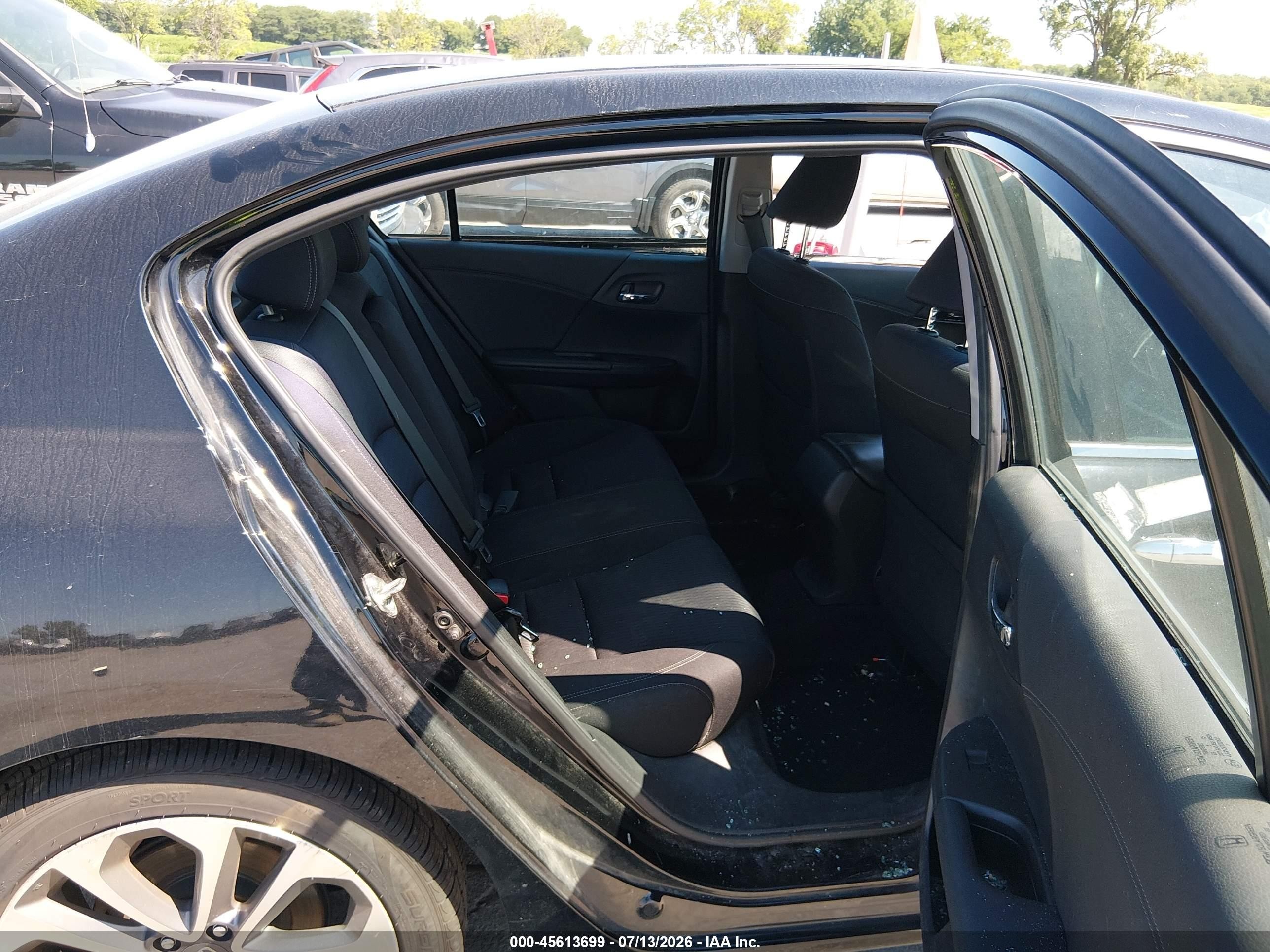2015 Honda Accord Sport Черный vin: 1HGCR2F53FA266702