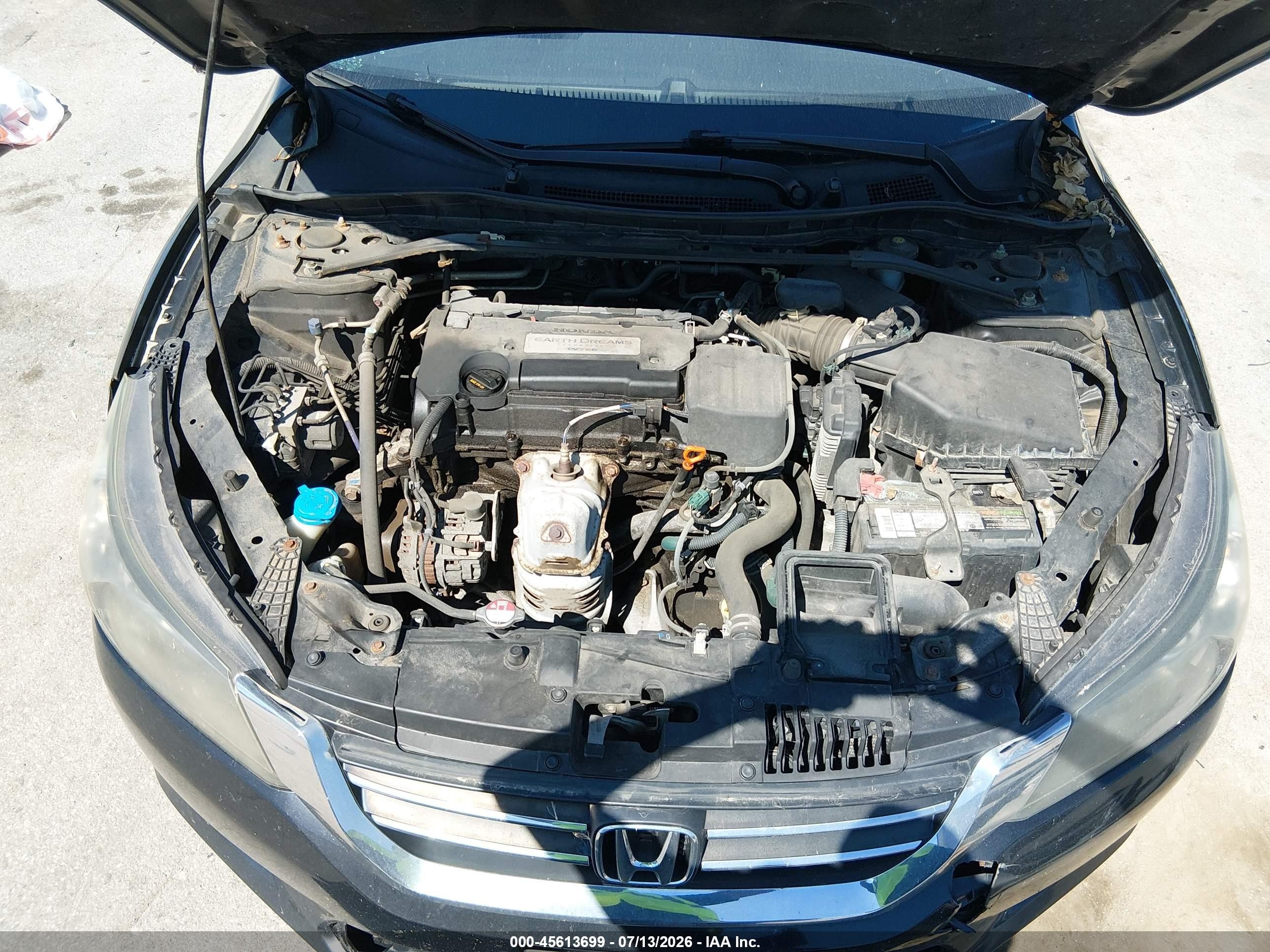 2015 Honda Accord Sport Черный vin: 1HGCR2F53FA266702