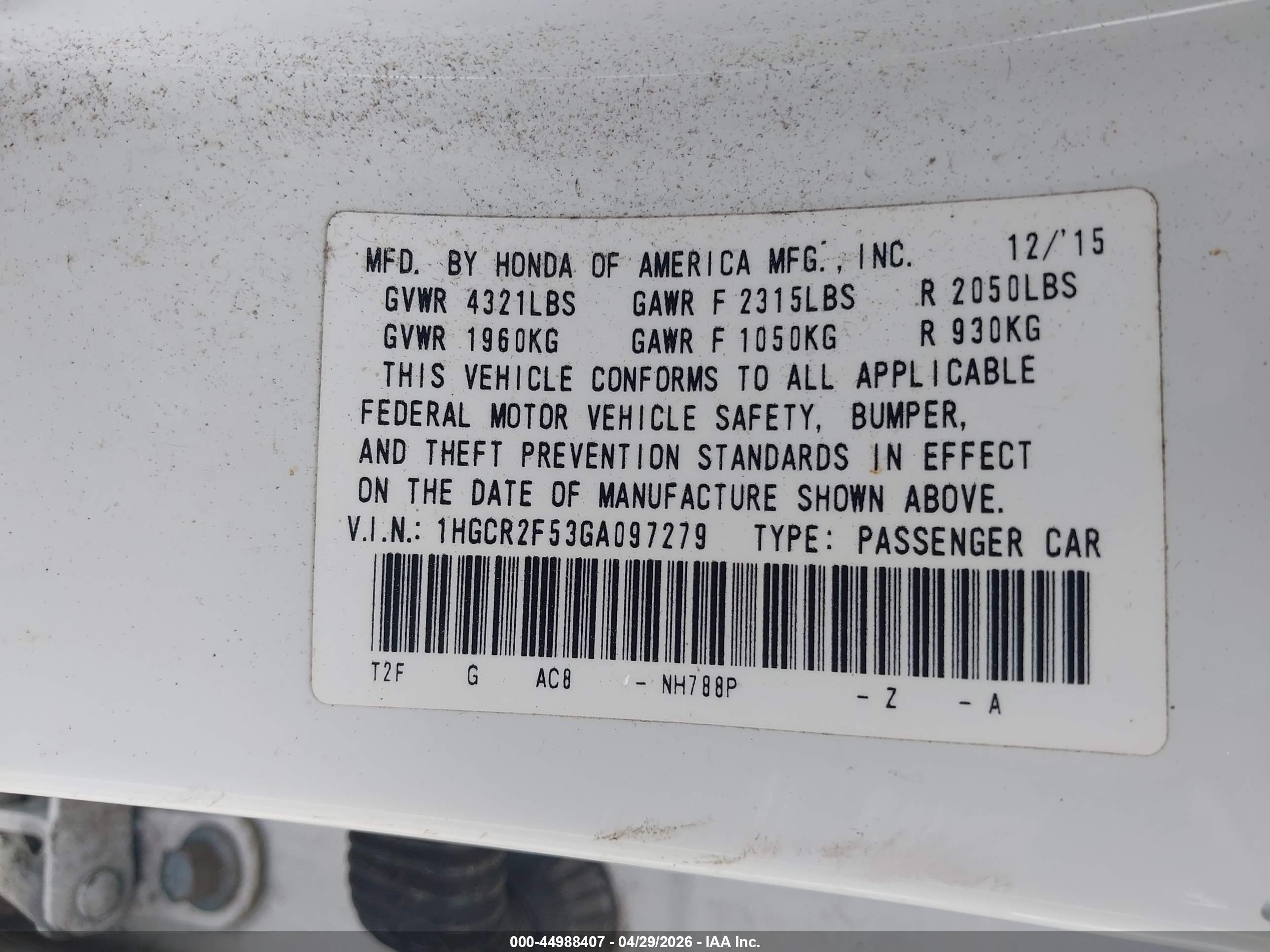 2016 Honda Accord Sport White vin: 1HGCR2F53GA097279