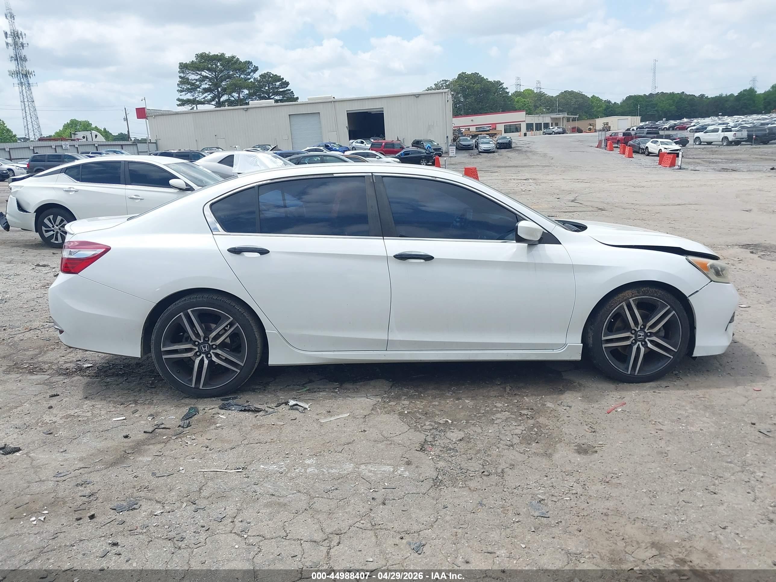 2016 Honda Accord Sport White vin: 1HGCR2F53GA097279