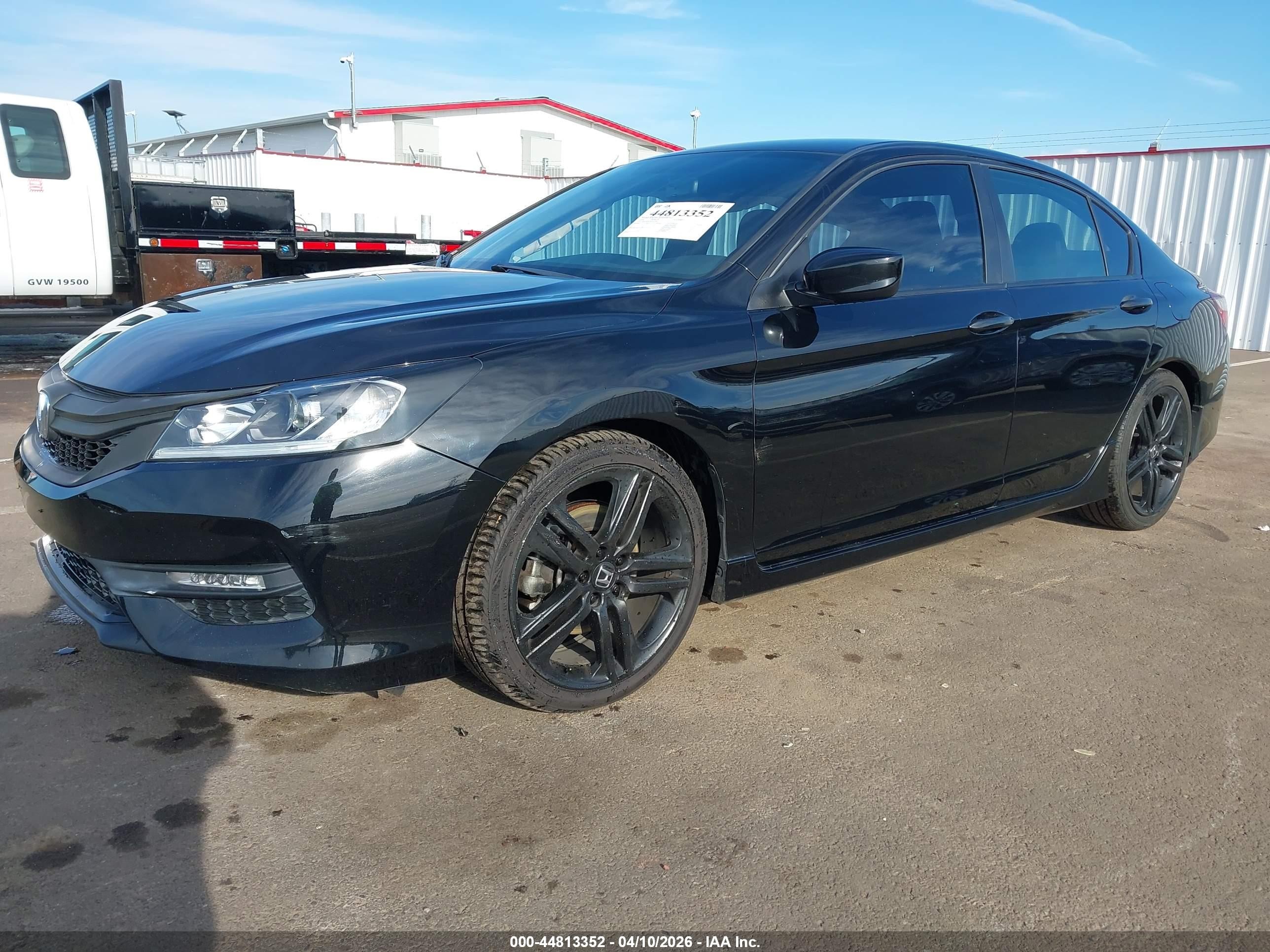 2016 Honda Accord Sport Black vin: 1HGCR2F53GA157951