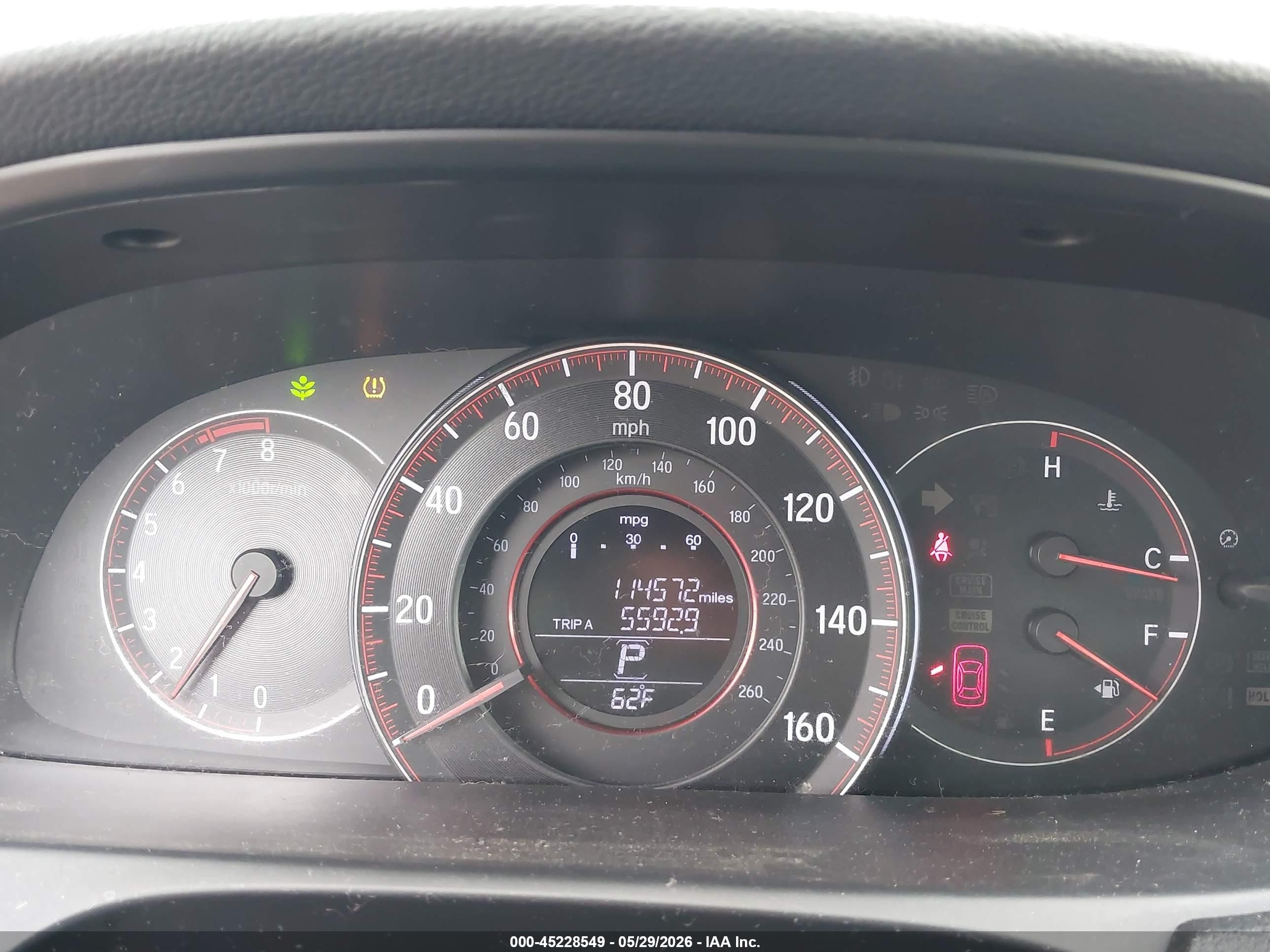 2016 Honda Accord Sport Черный vin: 1HGCR2F53GA228565