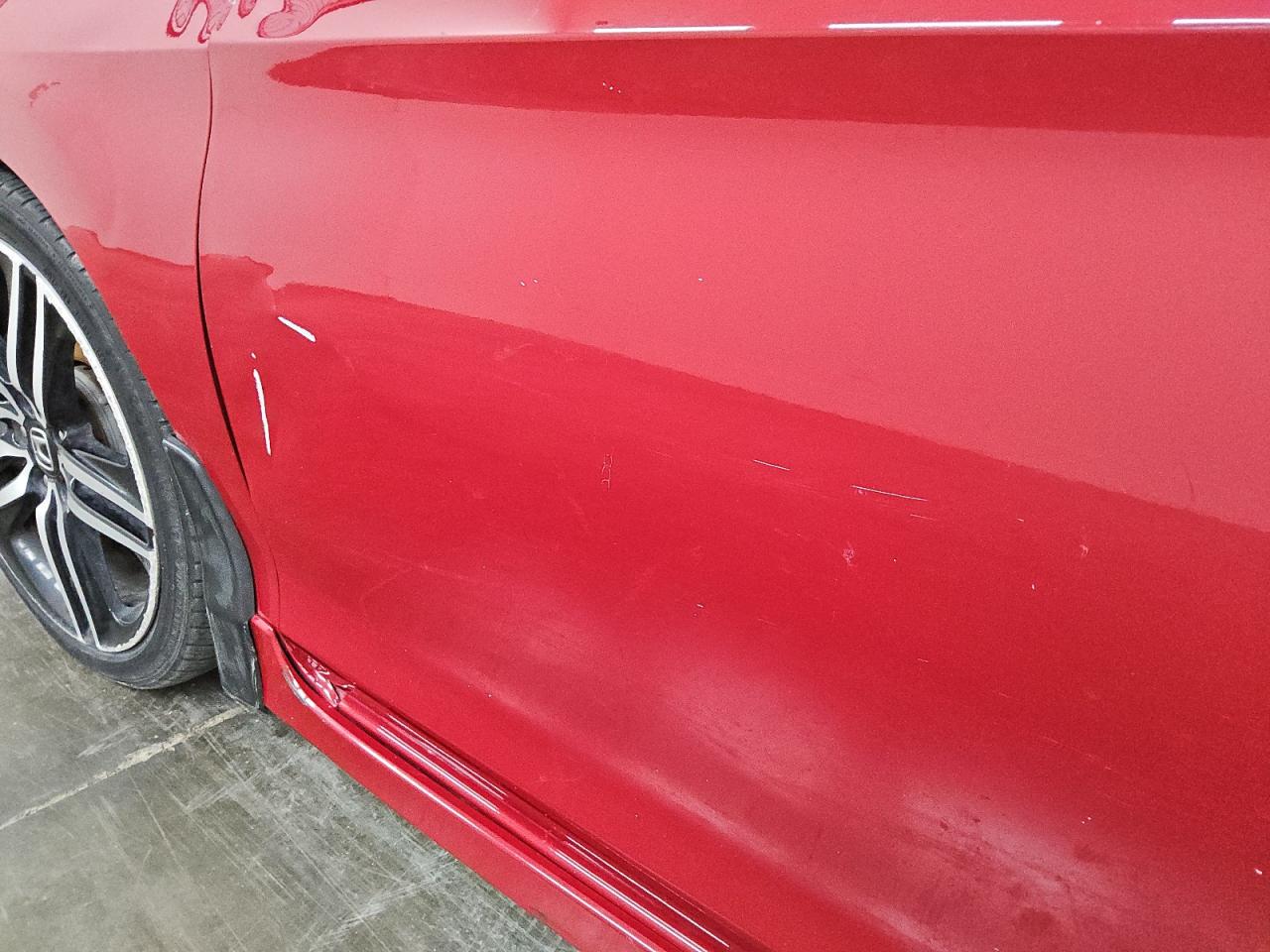 2017 Honda Accord Sport Red vin: 1HGCR2F53HA298682 Damage: Left Front Door, Dent(S) W/ Paint Dmg, > 12 Inches