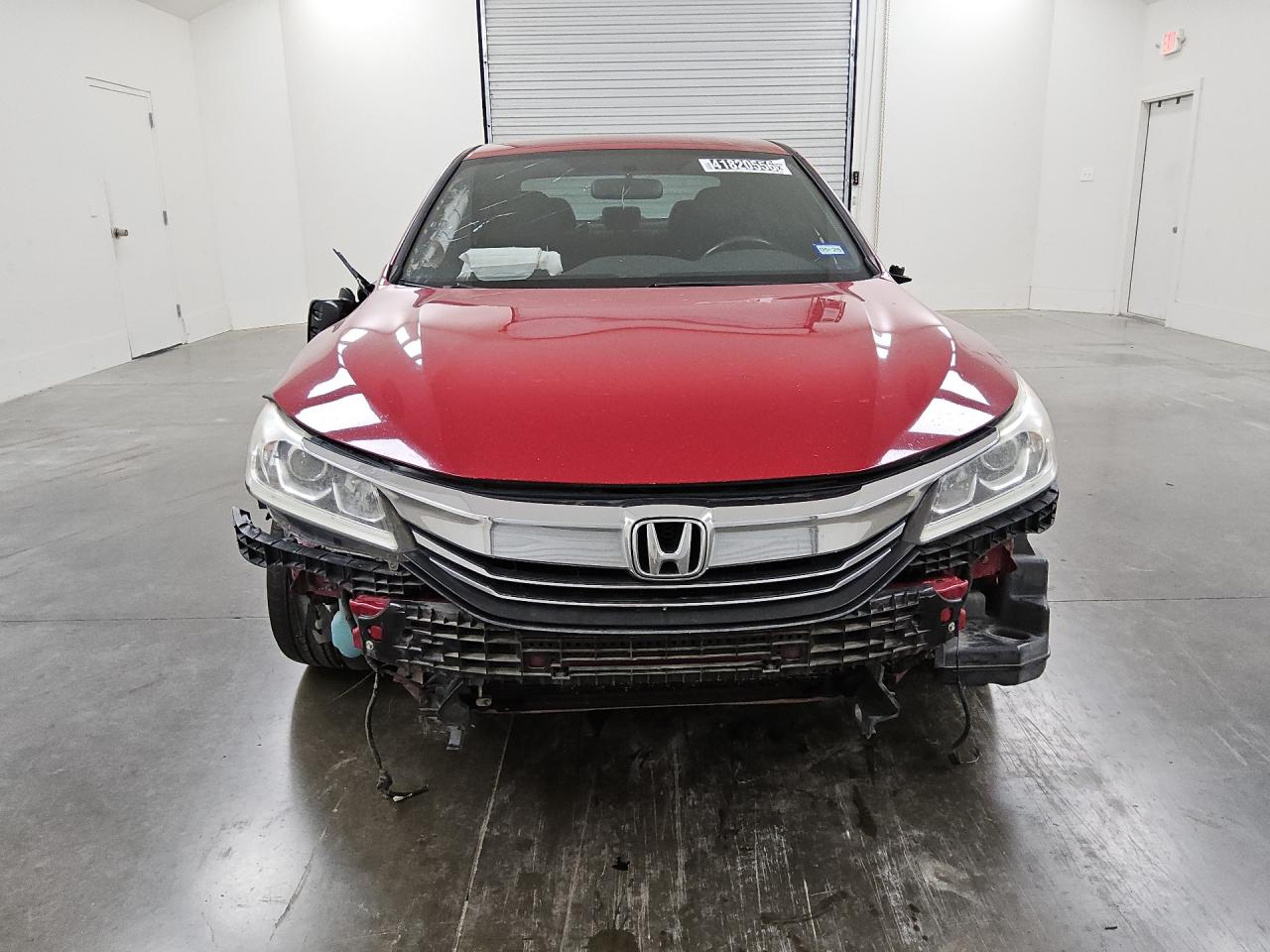 2017 Honda Accord Sport Red vin: 1HGCR2F53HA298682 Damage: Front Bumper, Missing, Replacement Required