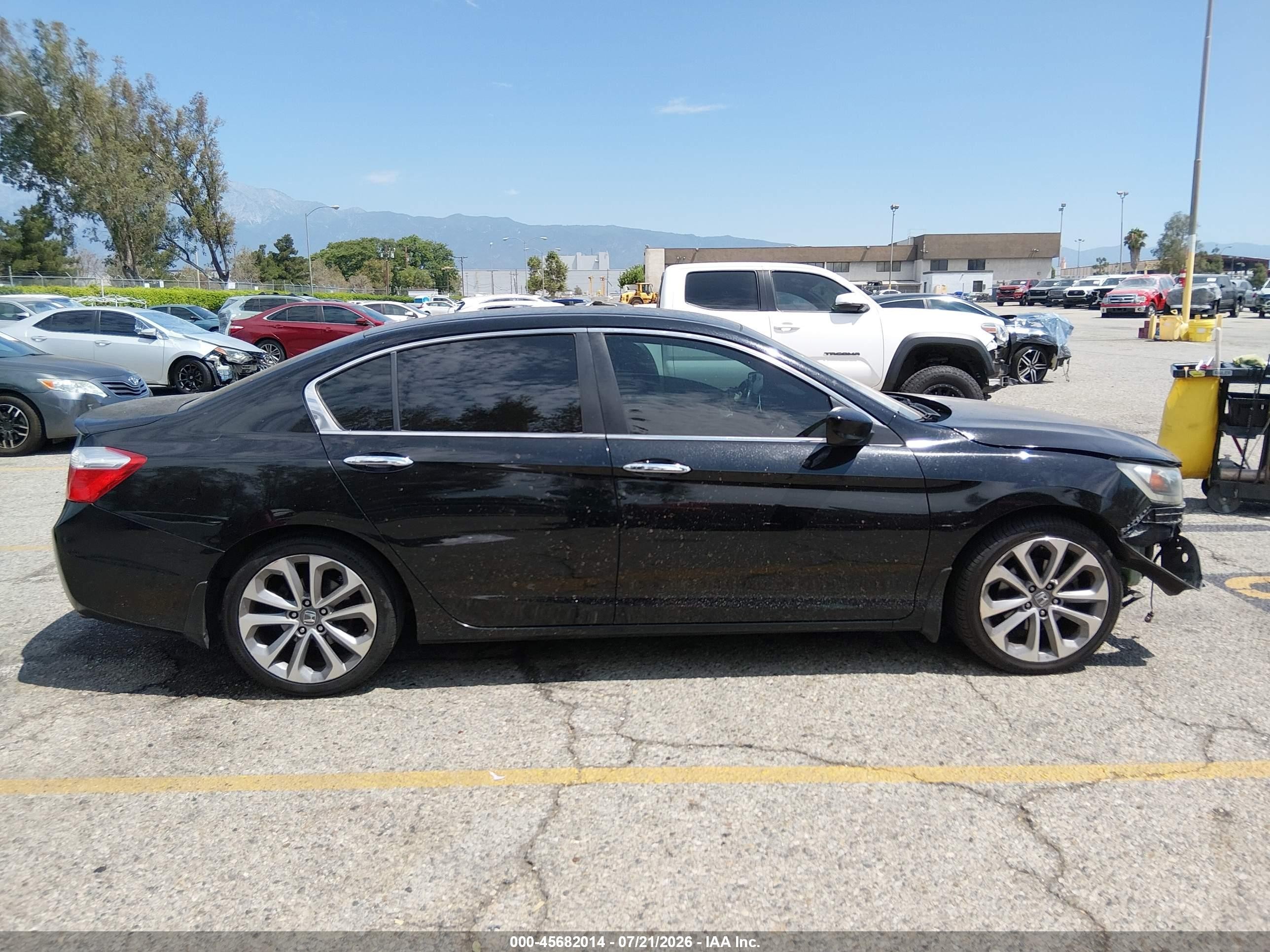2013 Honda Accord Sport Black vin: 1HGCR2F54DA002644