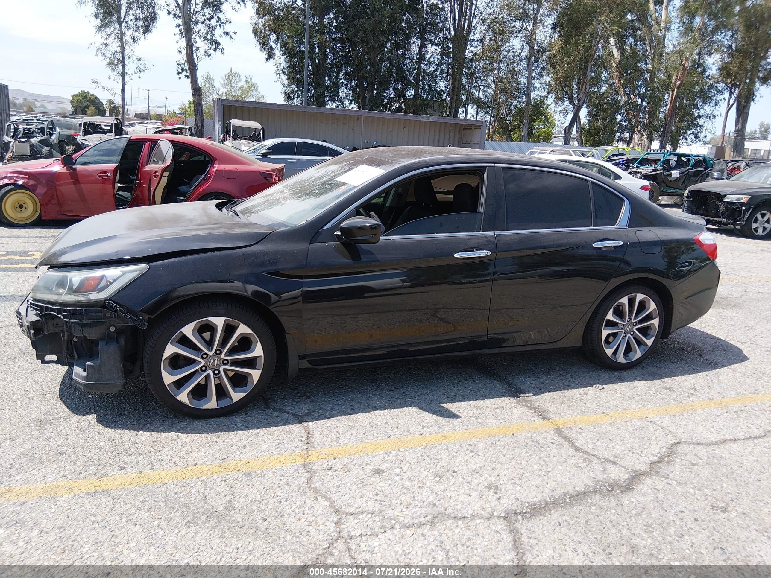2013 Honda Accord Sport Black vin: 1HGCR2F54DA002644