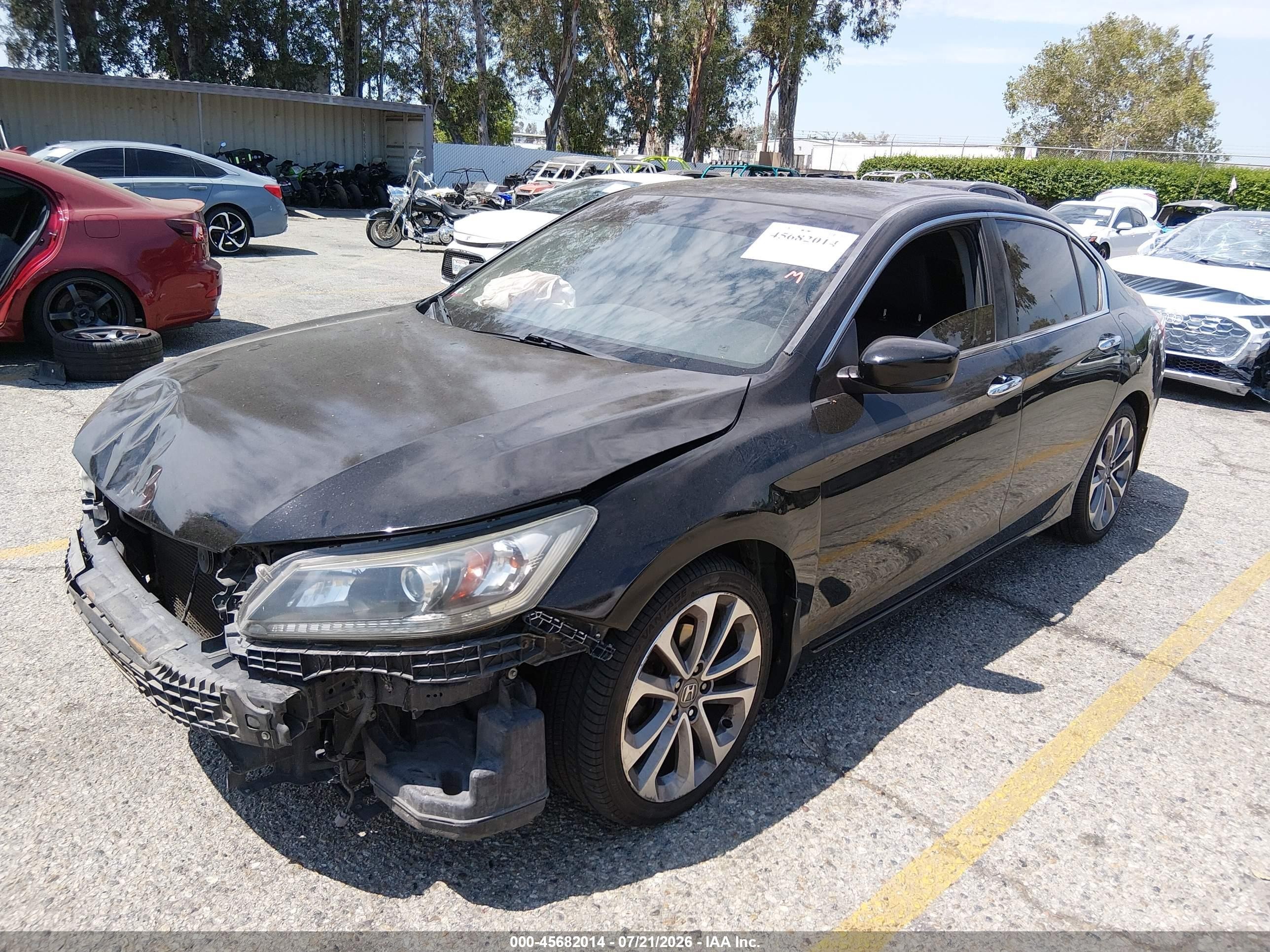 2013 Honda Accord Sport Black vin: 1HGCR2F54DA002644