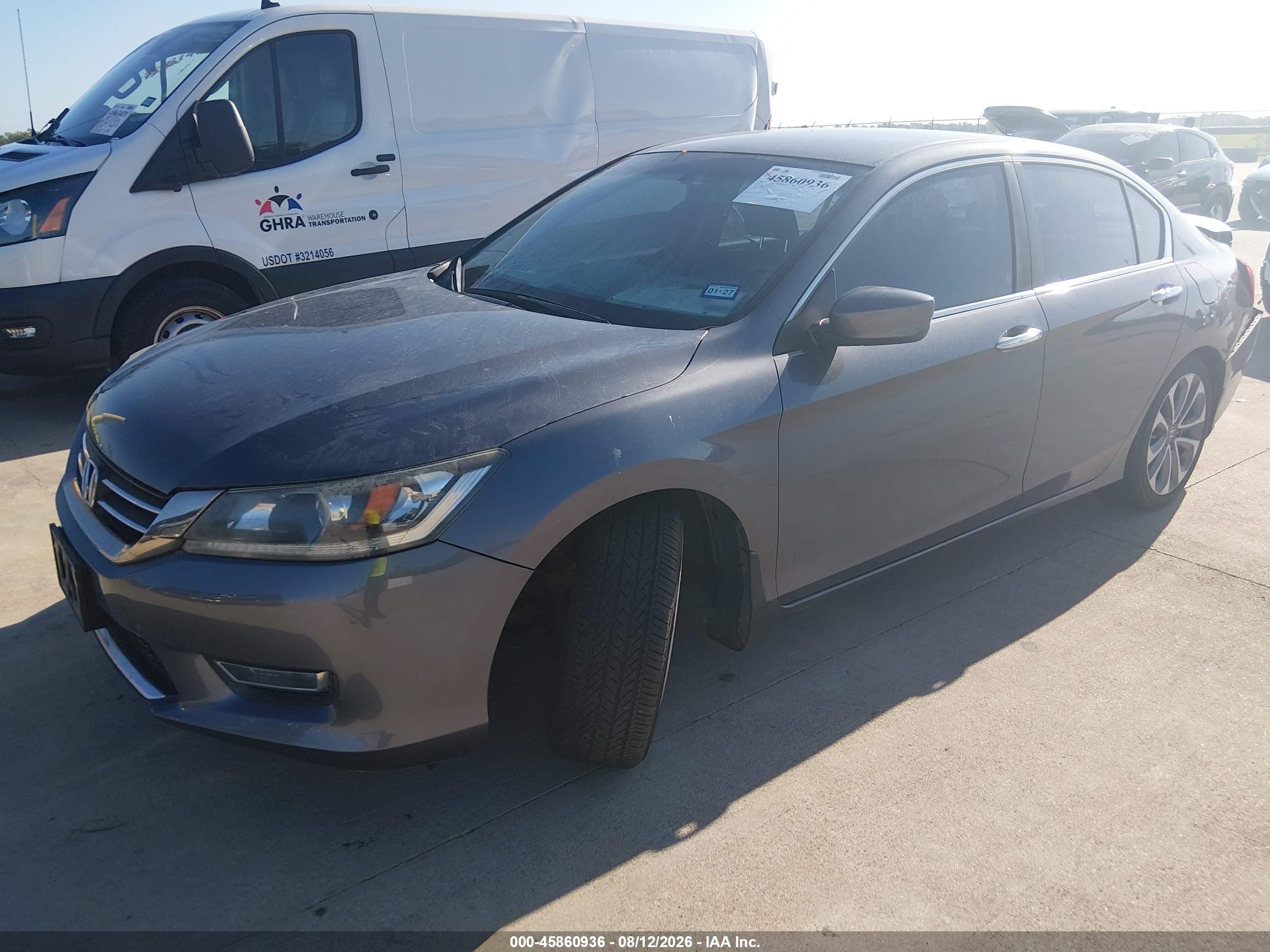 2013 Honda Accord Sport Gray vin: 1HGCR2F54DA026751