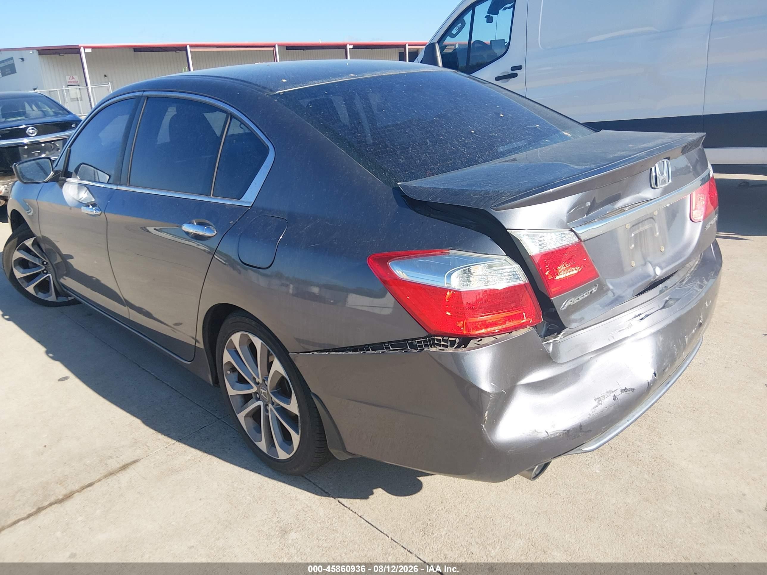 2013 Honda Accord Sport Gray vin: 1HGCR2F54DA026751