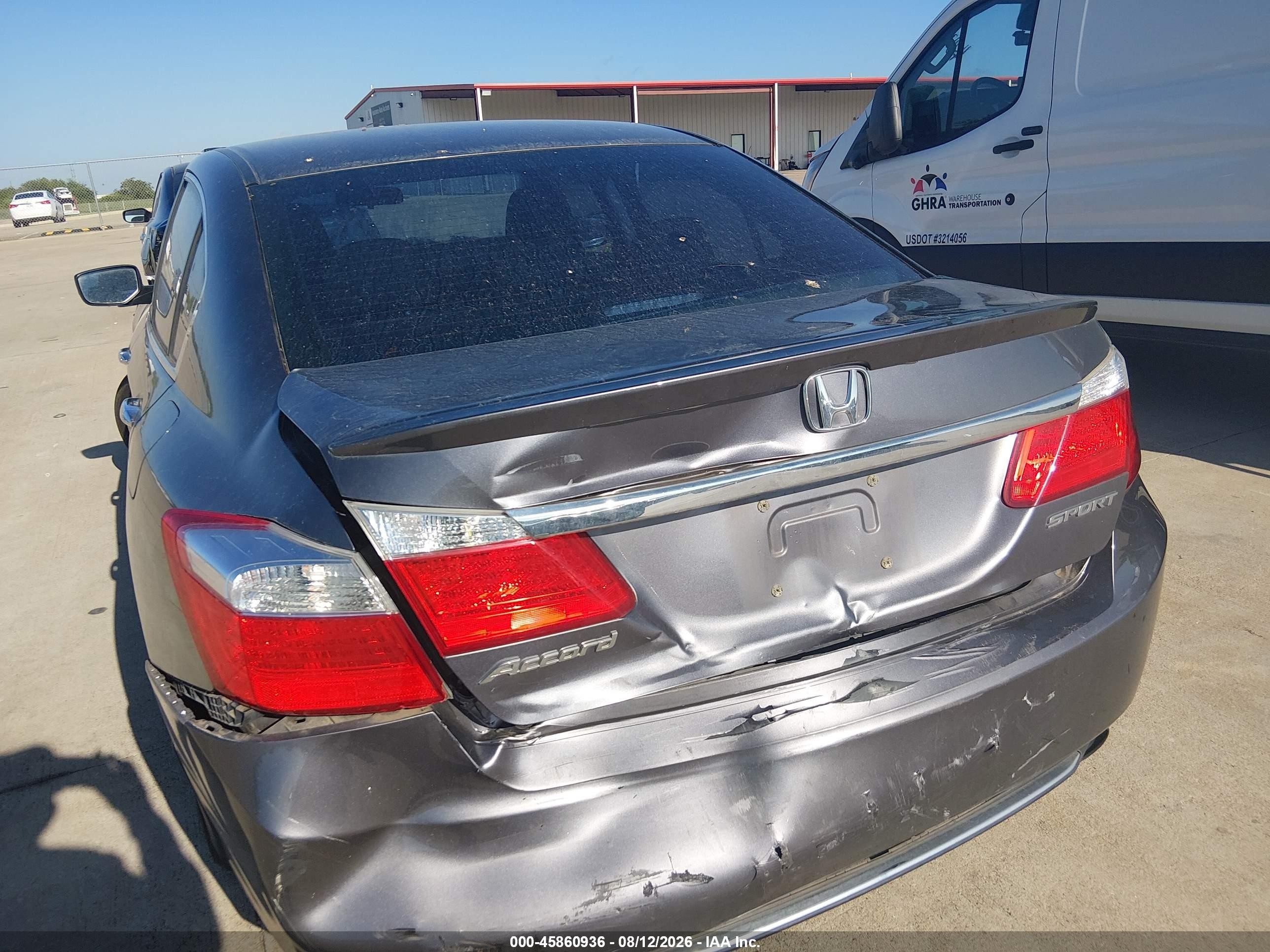 2013 Honda Accord Sport Gray vin: 1HGCR2F54DA026751