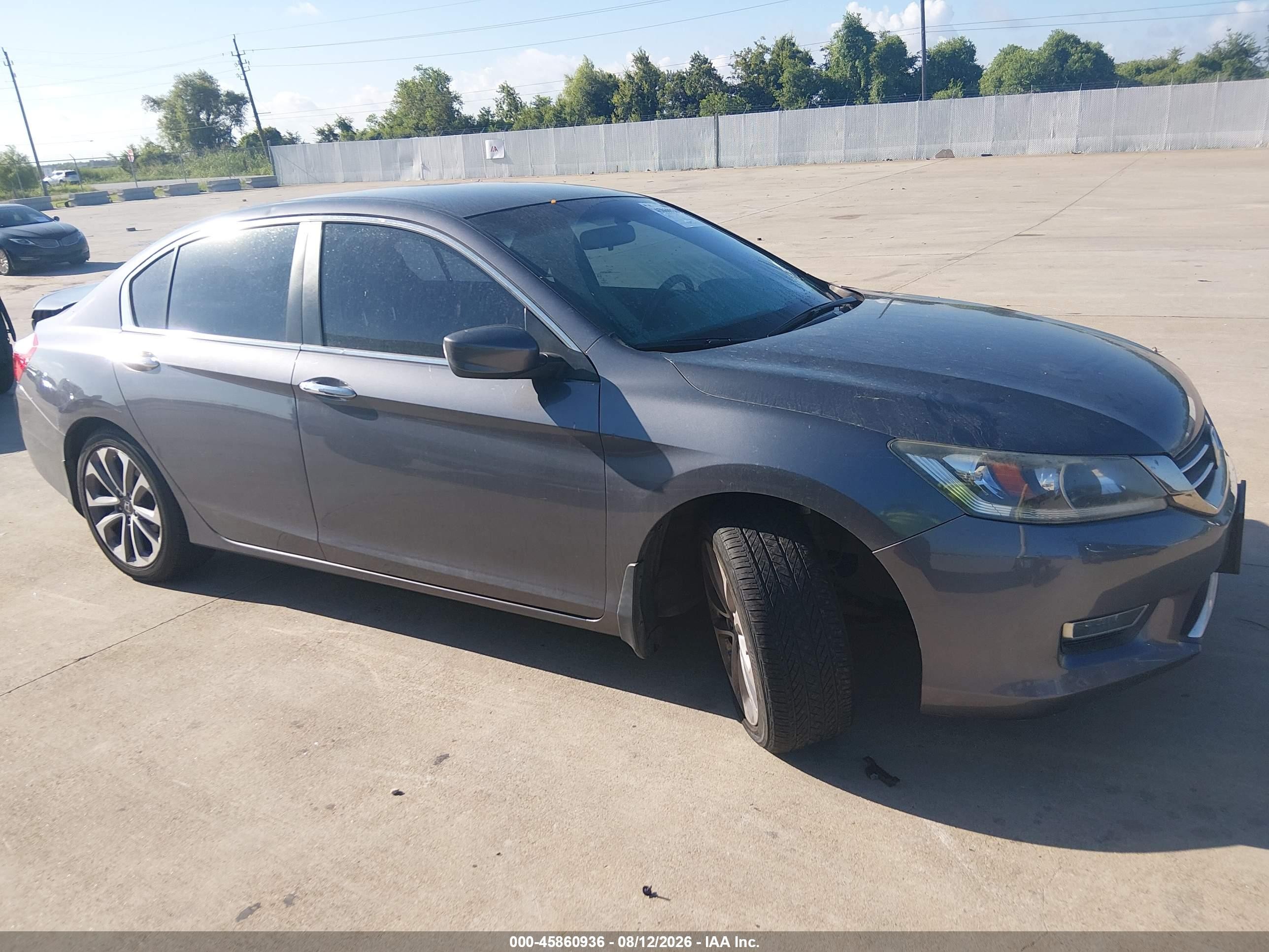 2013 Honda Accord Sport Gray vin: 1HGCR2F54DA026751