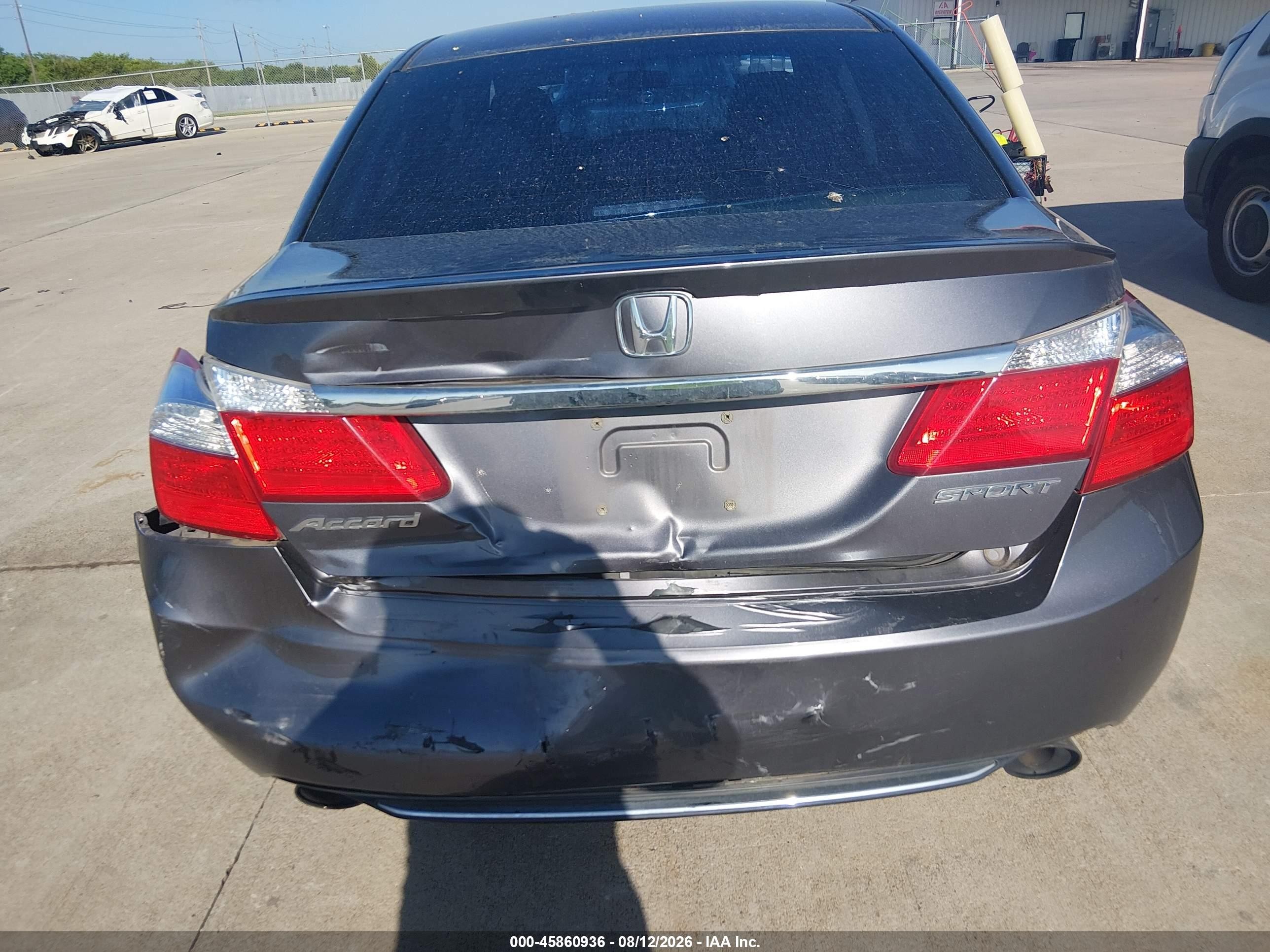 2013 Honda Accord Sport Gray vin: 1HGCR2F54DA026751