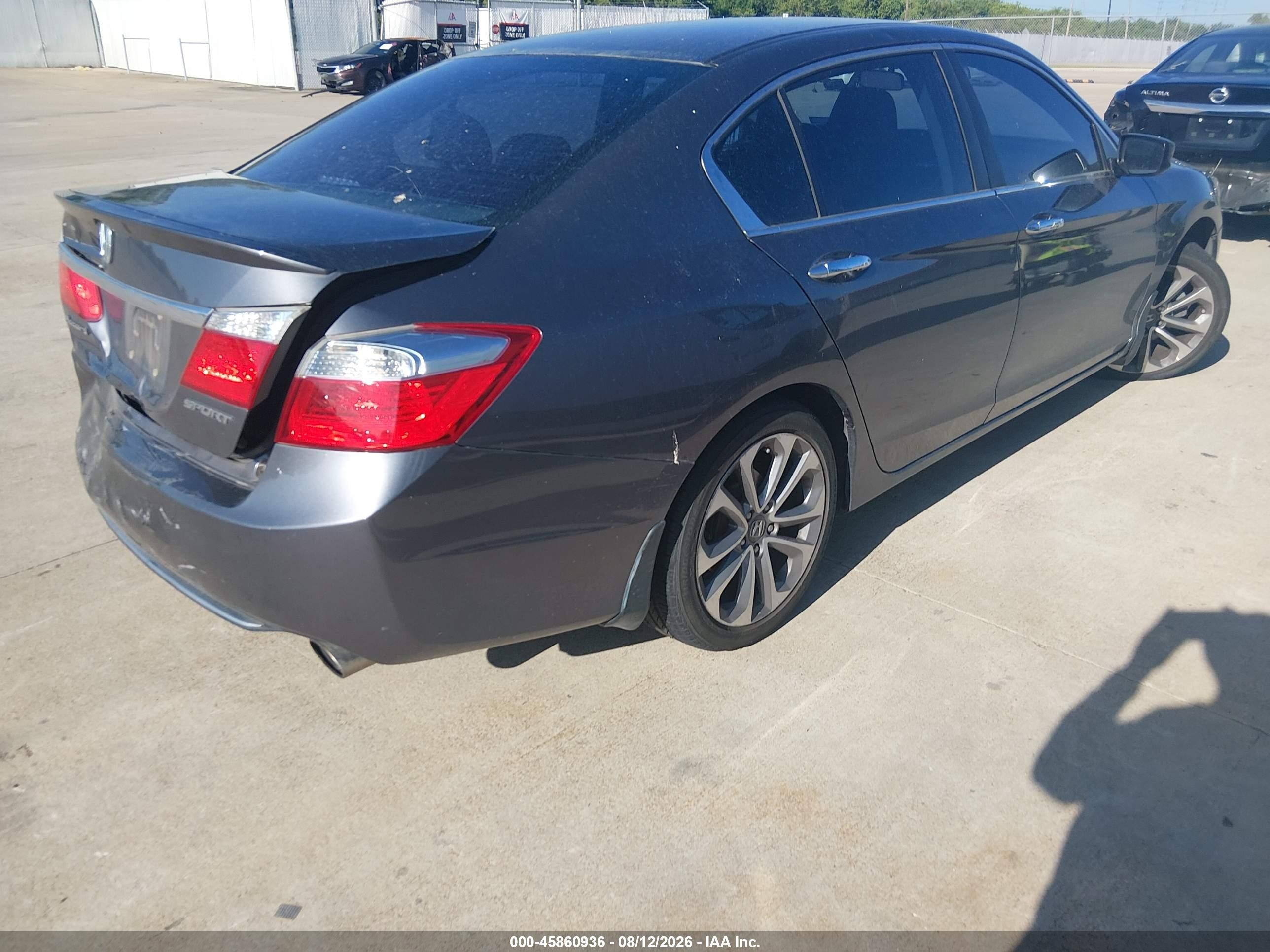 2013 Honda Accord Sport Gray vin: 1HGCR2F54DA026751