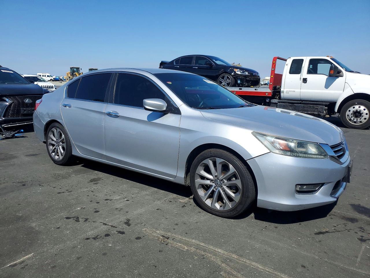 2013 Honda Accord Sport Серебряный vin: 1HGCR2F54DA033067