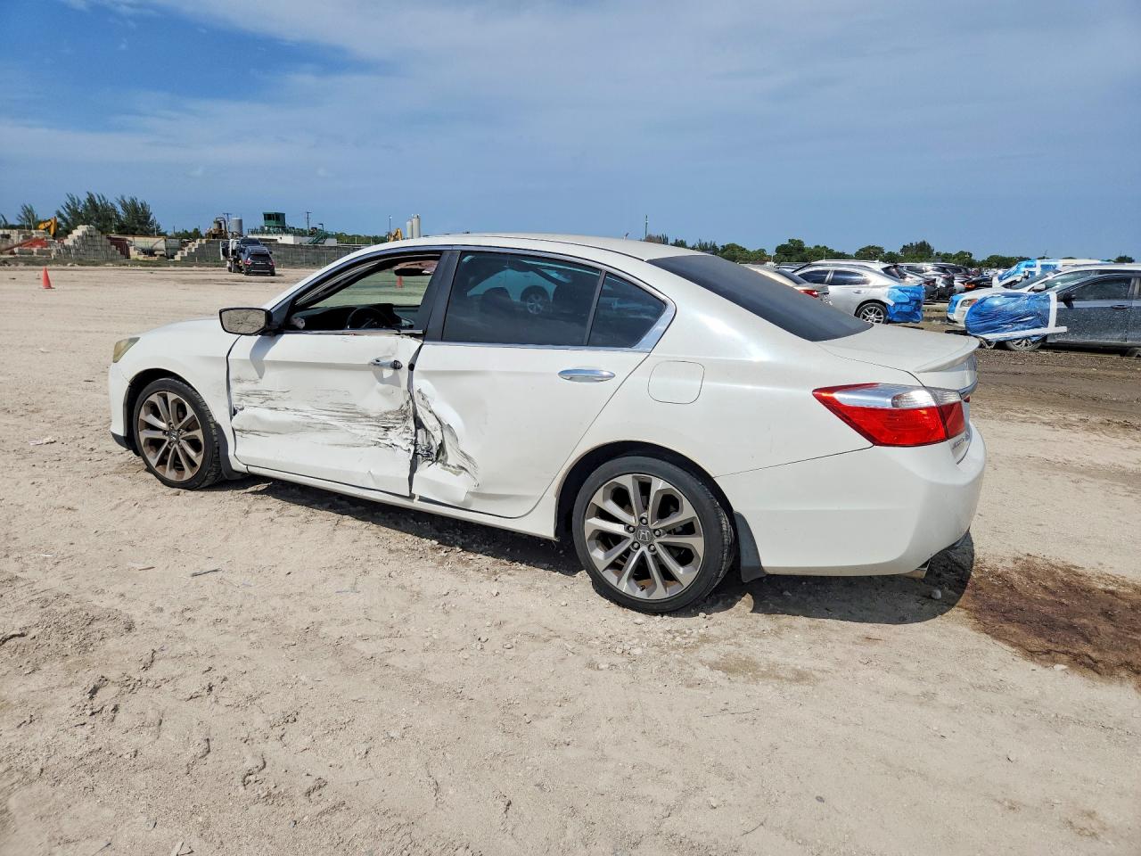 2013 Honda Accord Sport Белый vin: 1HGCR2F54DA040908