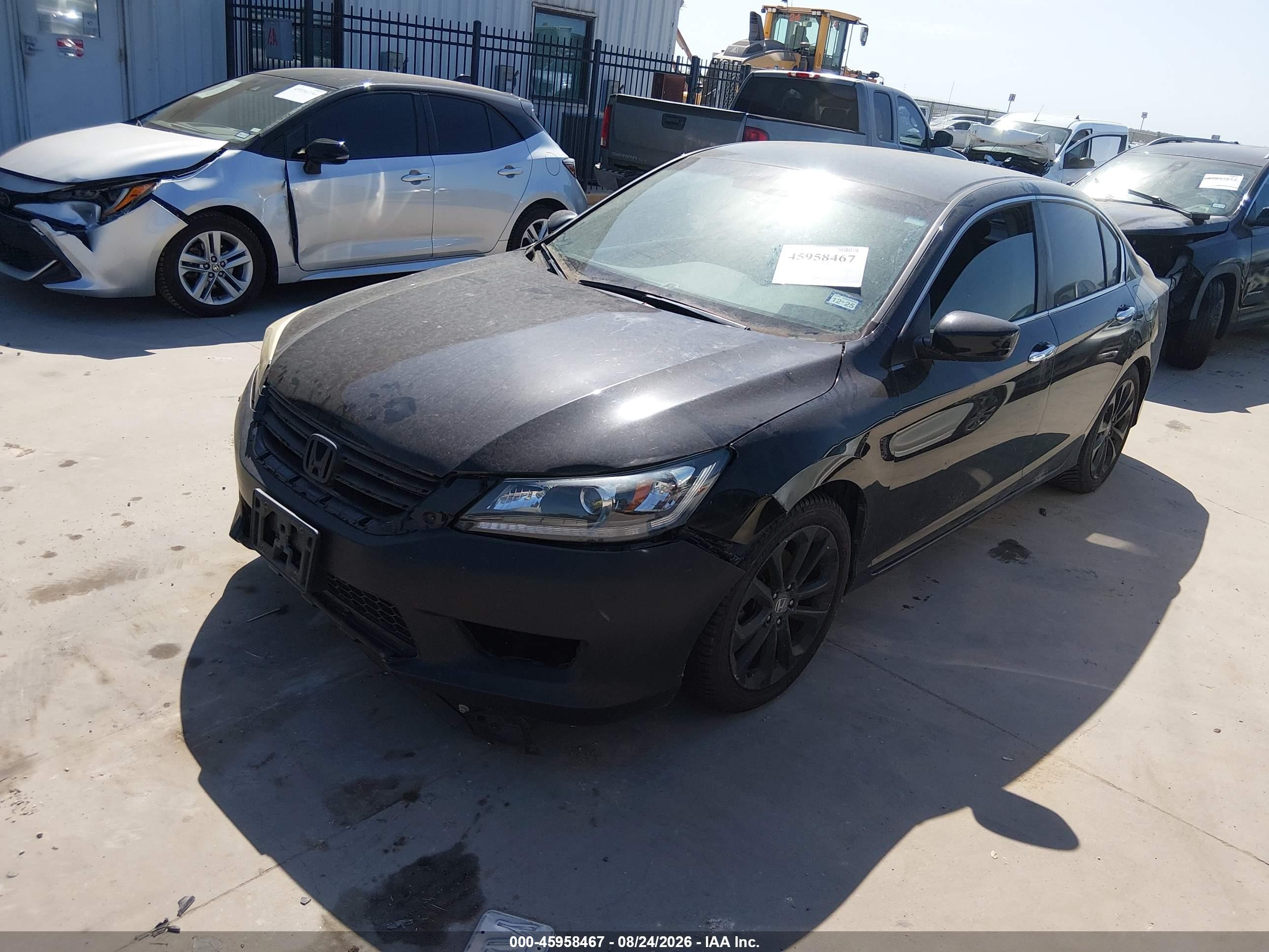 2013 Honda Accord Sport Black vin: 1HGCR2F54DA077022