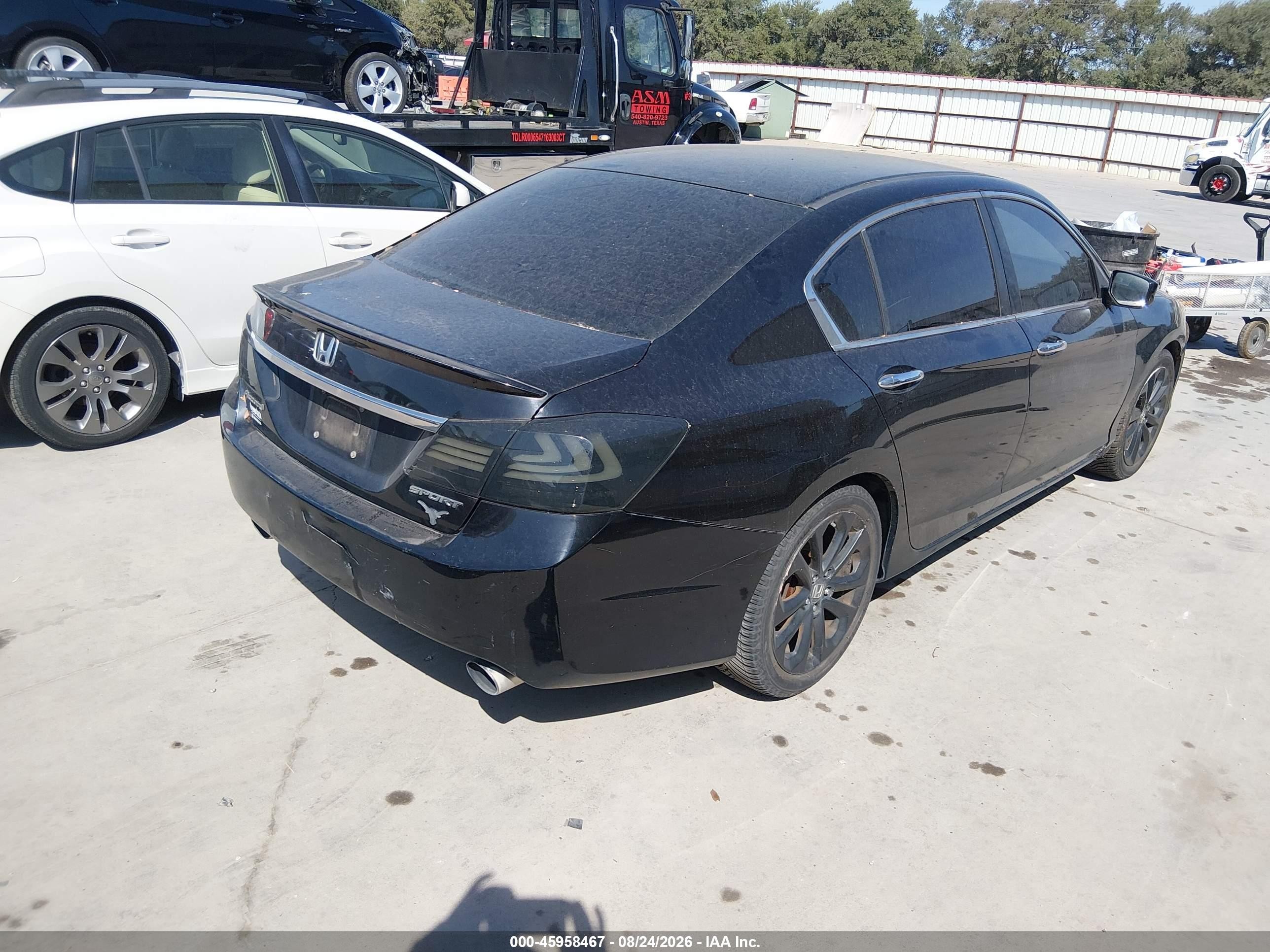 2013 Honda Accord Sport Black vin: 1HGCR2F54DA077022