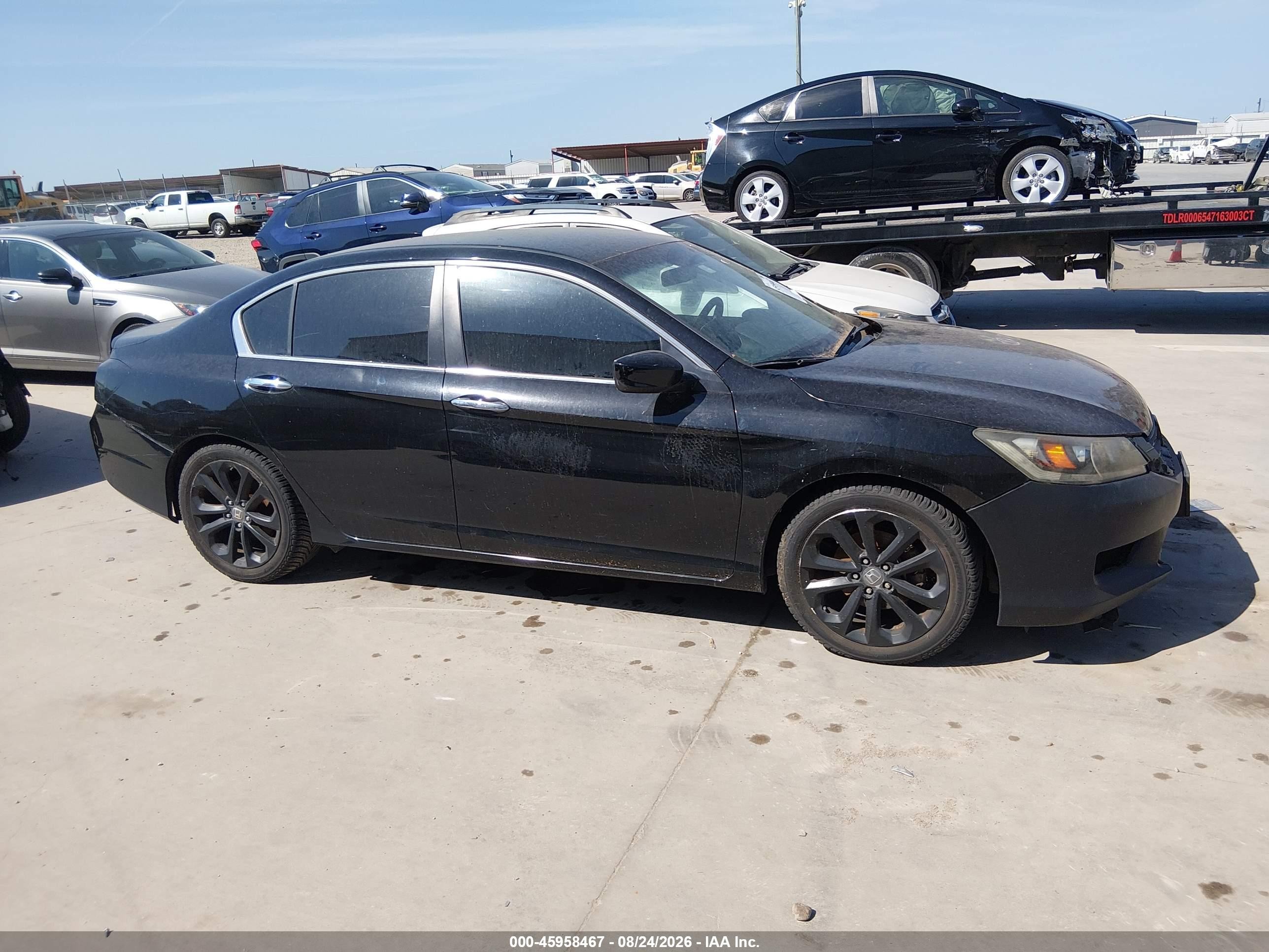 2013 Honda Accord Sport Black vin: 1HGCR2F54DA077022