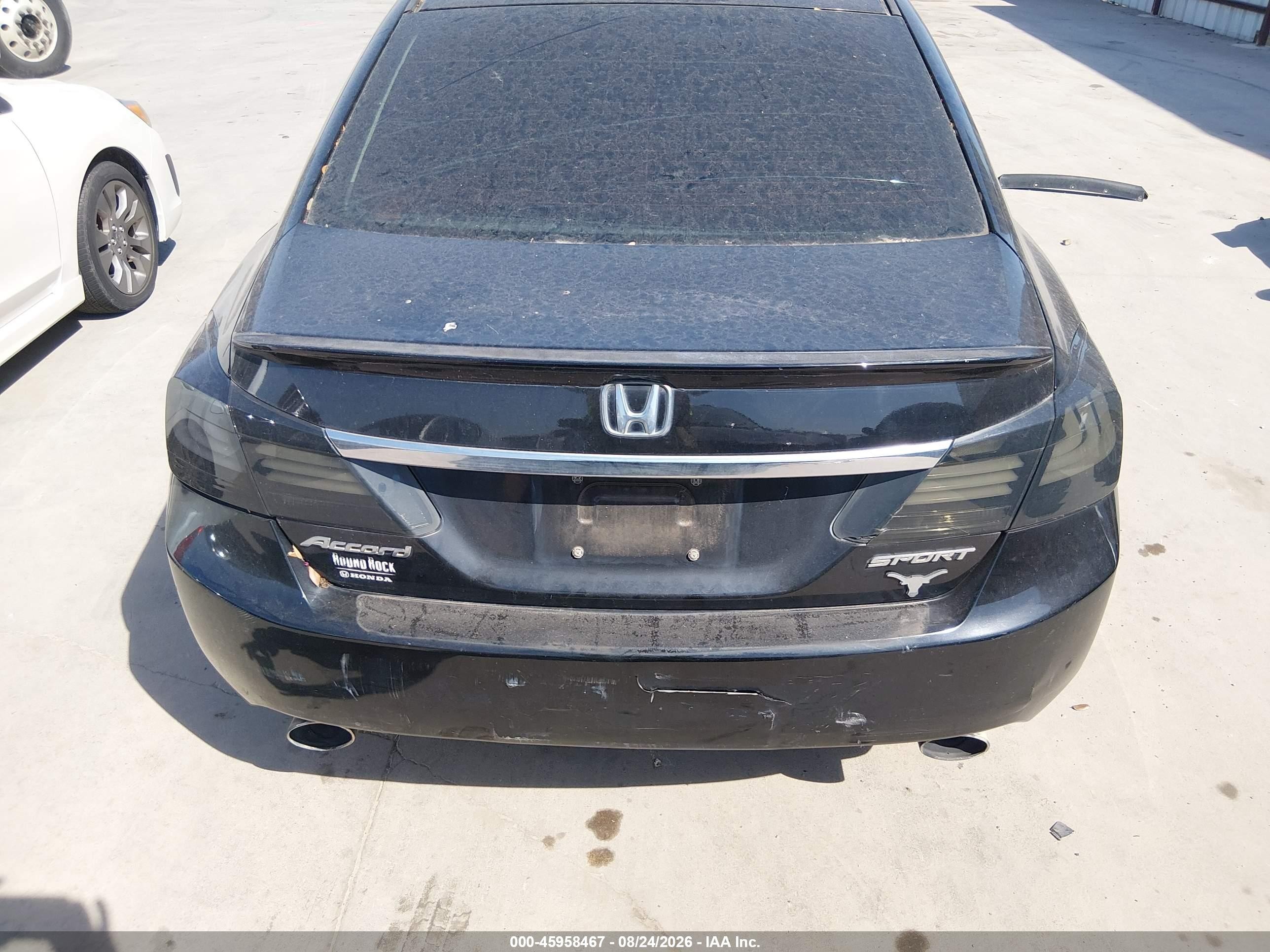 2013 Honda Accord Sport Black vin: 1HGCR2F54DA077022