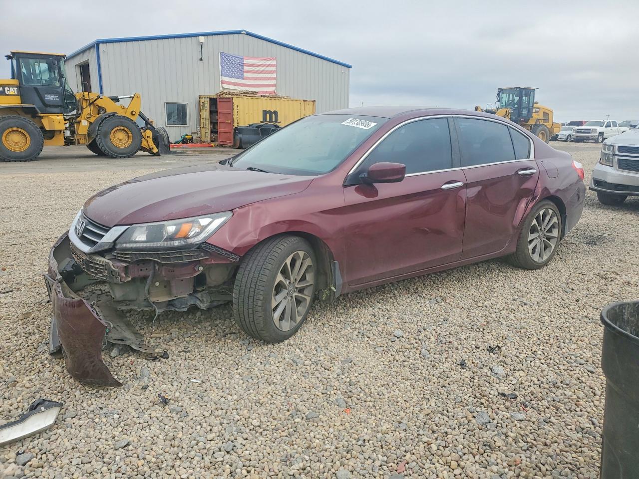 2013 Honda Accord Sport Burgundy vin: 1HGCR2F54DA083693