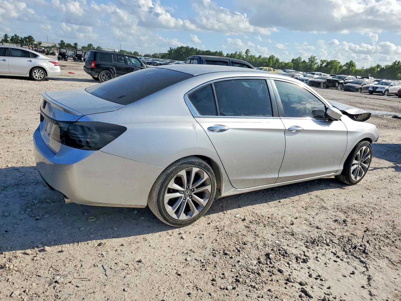 2013 Honda Accord Sport Silver vin: 1HGCR2F54DA090398