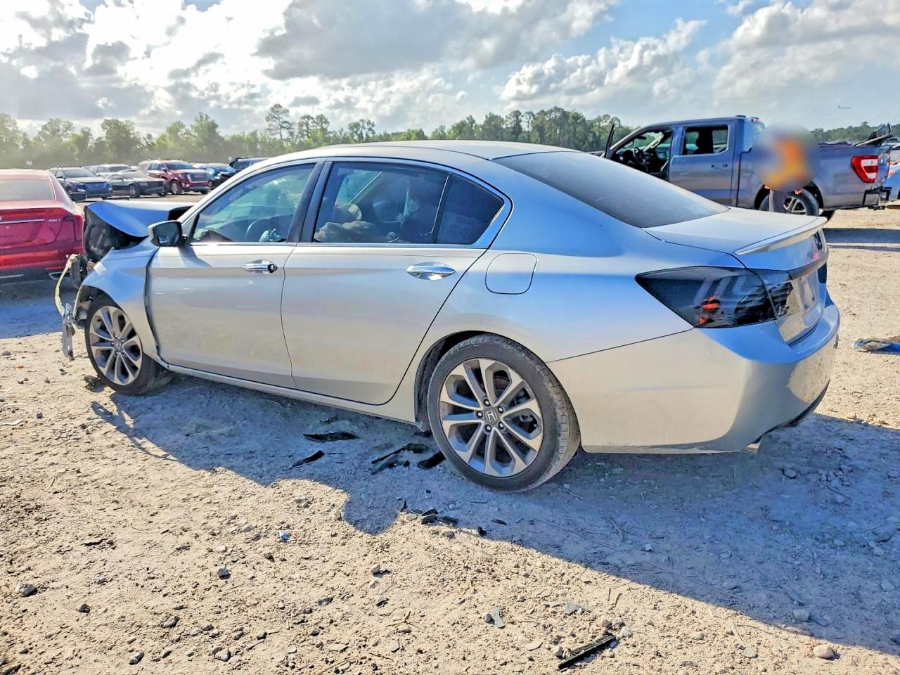 2013 Honda Accord Sport Silver vin: 1HGCR2F54DA090398