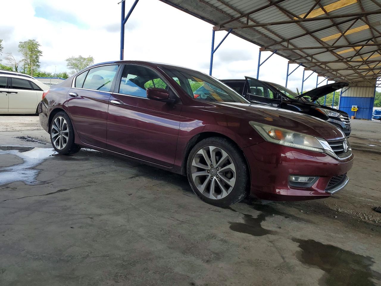 2013 Honda Accord Sport Maroon vin: 1HGCR2F54DA103358