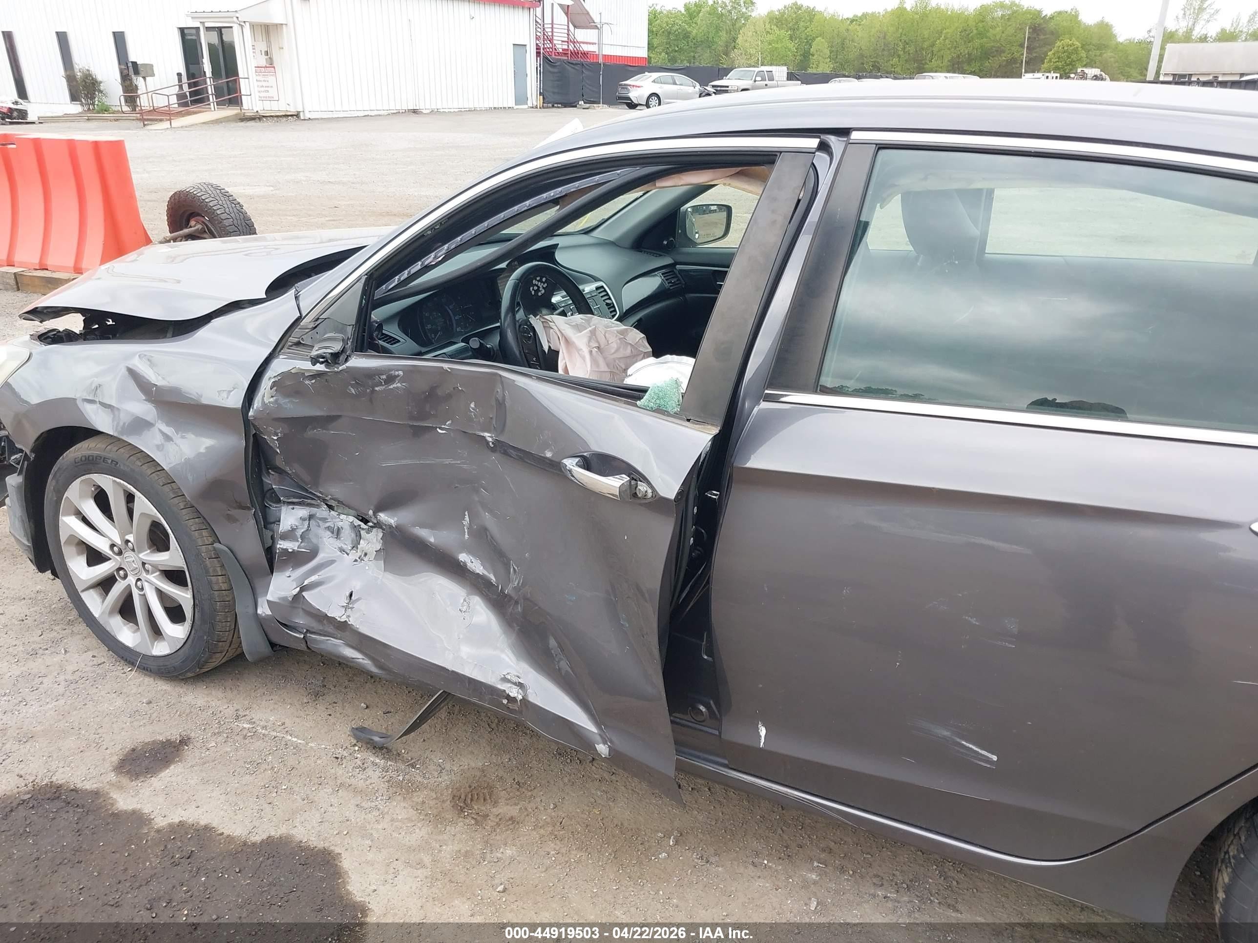 2013 Honda Accord Sport Gray vin: 1HGCR2F54DA117289