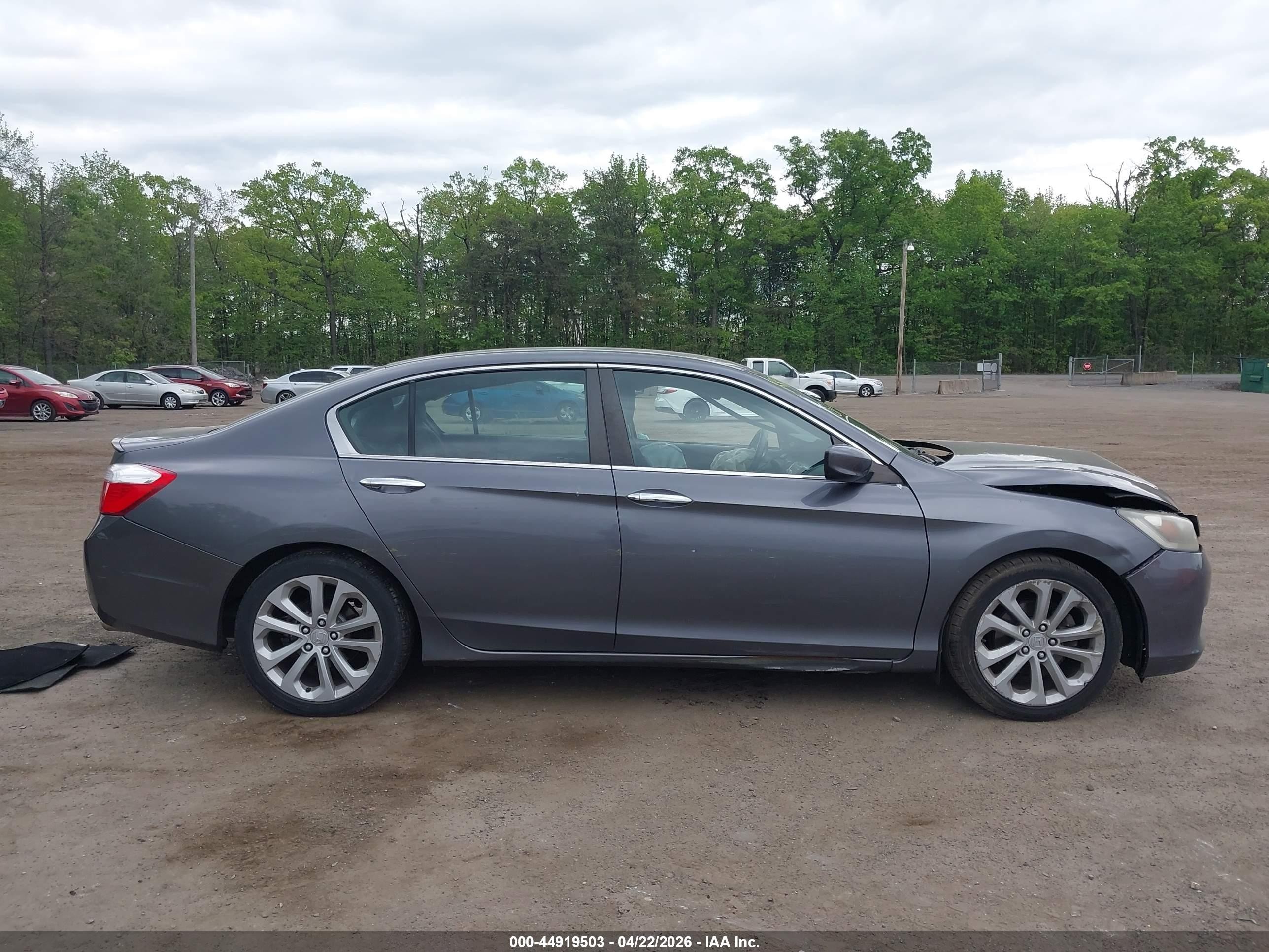 2013 Honda Accord Sport Gray vin: 1HGCR2F54DA117289