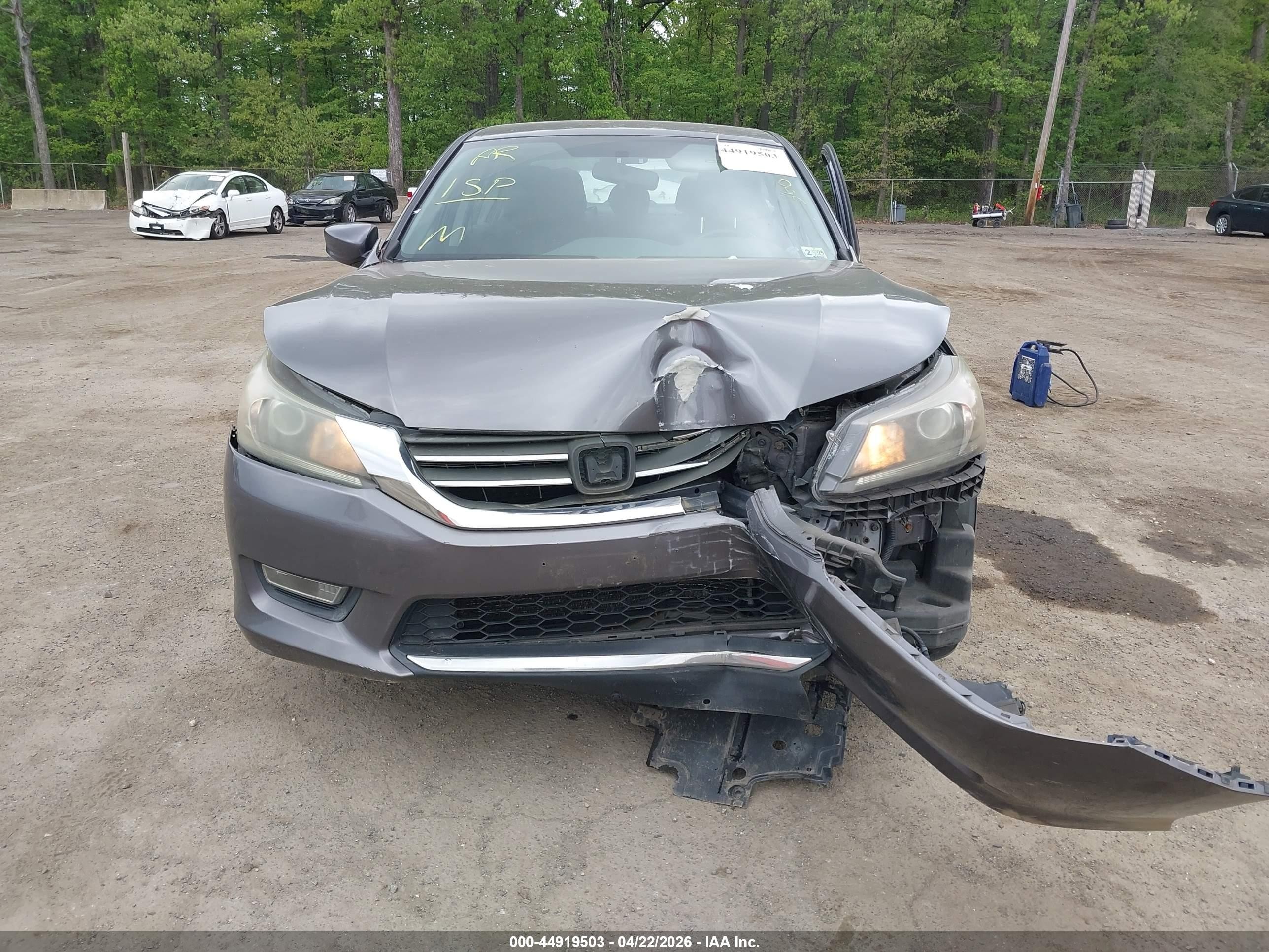 2013 Honda Accord Sport Gray vin: 1HGCR2F54DA117289