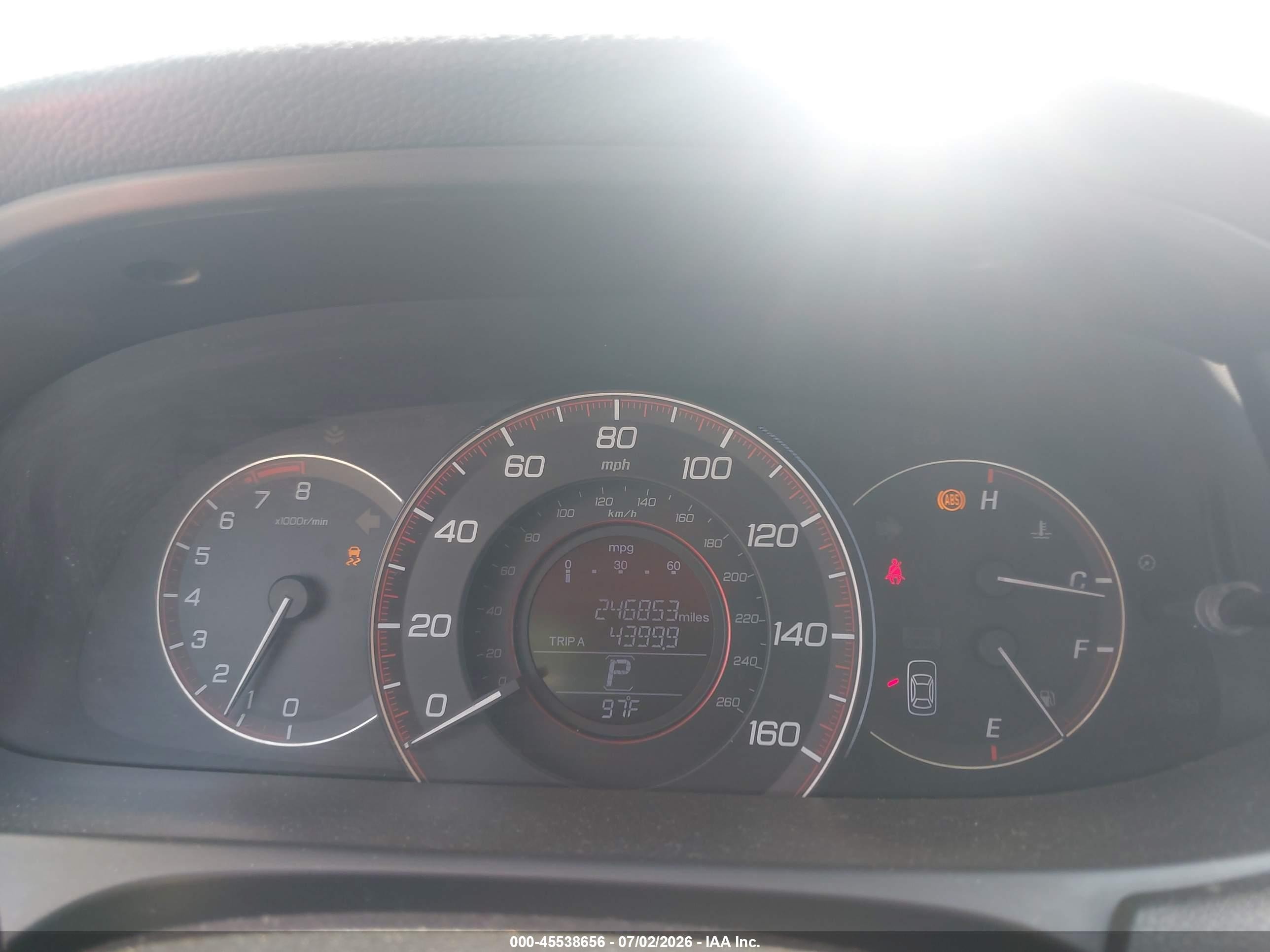 2013 Honda Accord Sport Gray vin: 1HGCR2F54DA131404
