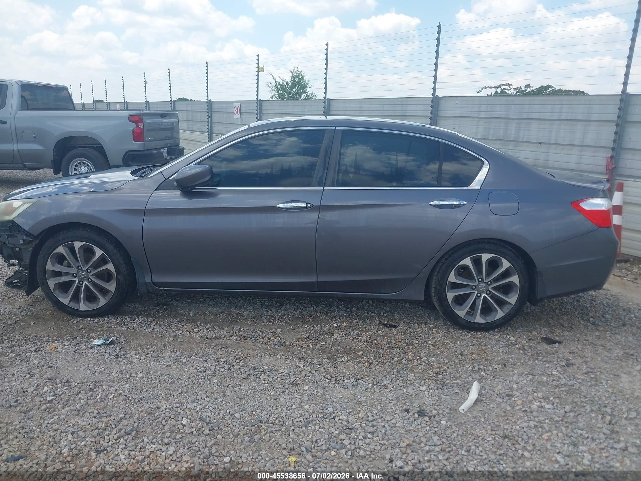 2013 Honda Accord Sport Gray vin: 1HGCR2F54DA131404