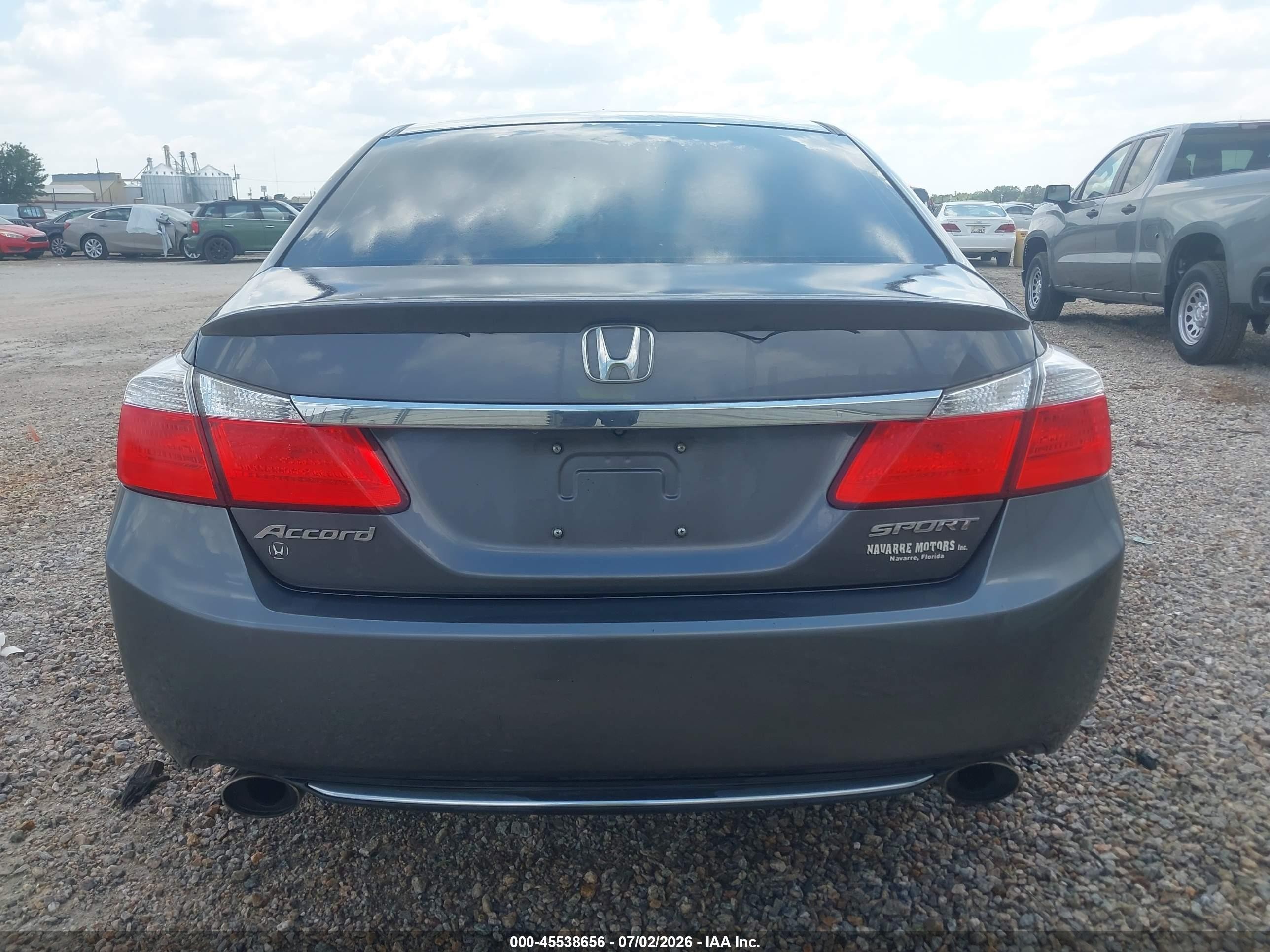2013 Honda Accord Sport Gray vin: 1HGCR2F54DA131404