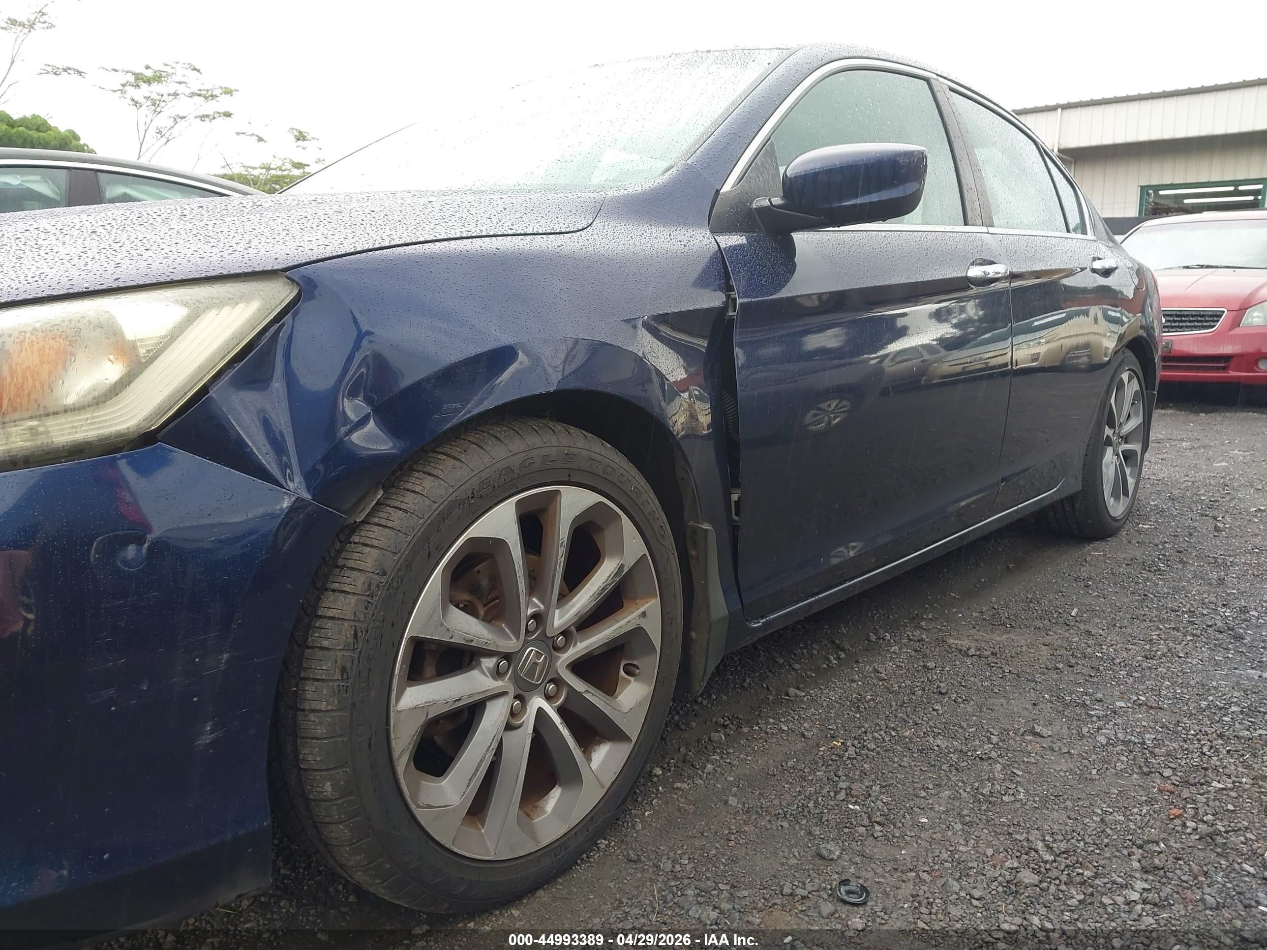 2013 Honda Accord Sport Blue vin: 1HGCR2F54DA158215
